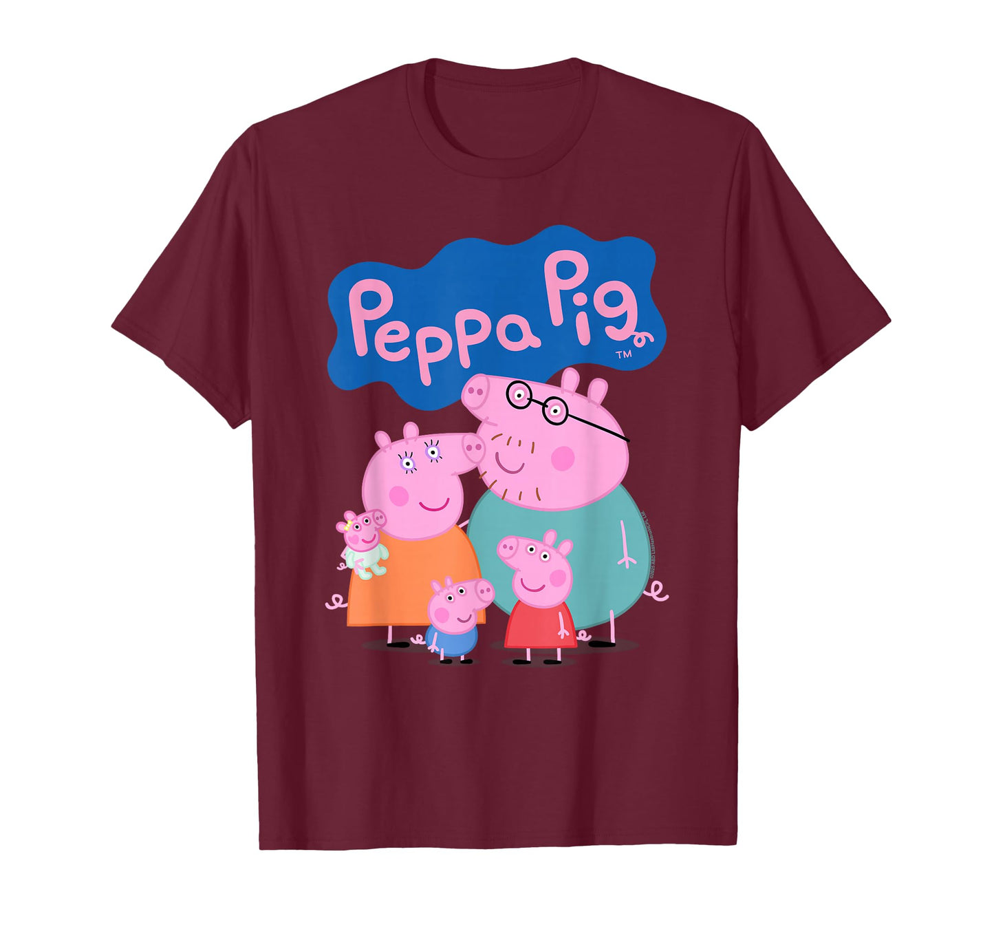 Peppa Pig 20th Anniversary Whole Family Portrait T-Shirt