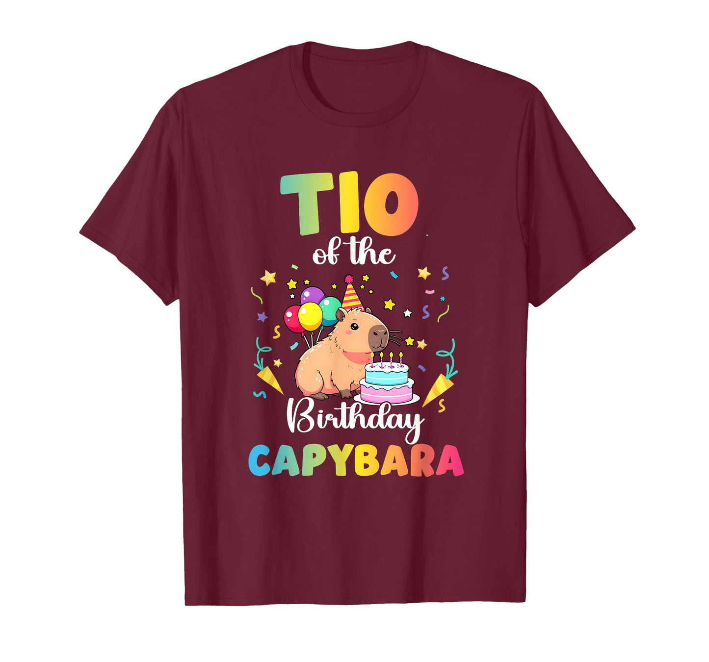 TIO of The Birthday Girl Capybara Bday Party Family T-Shirt