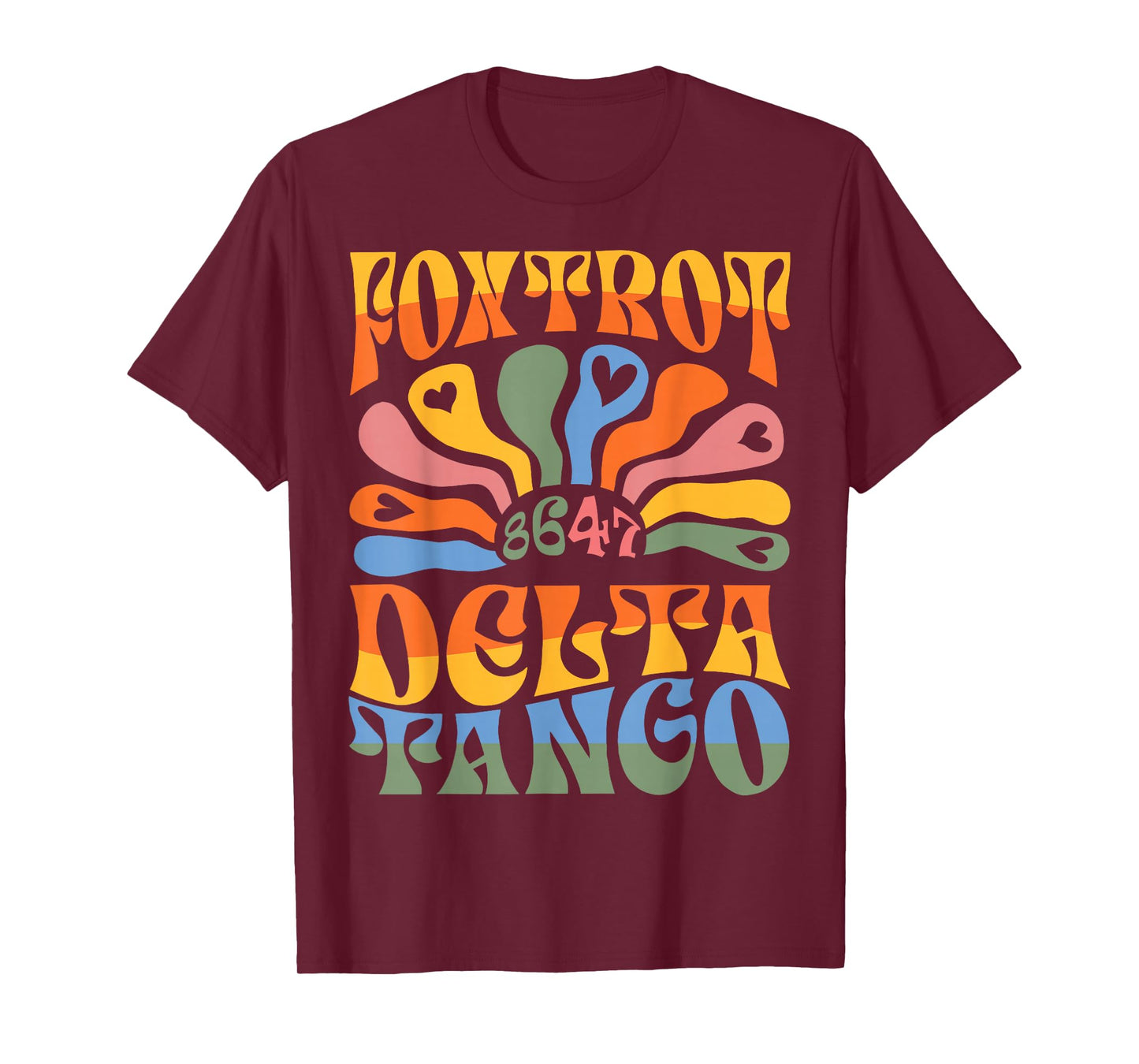 Foxtrot Delta Tango 8647 Boho Floral Wildflower T-Shirt