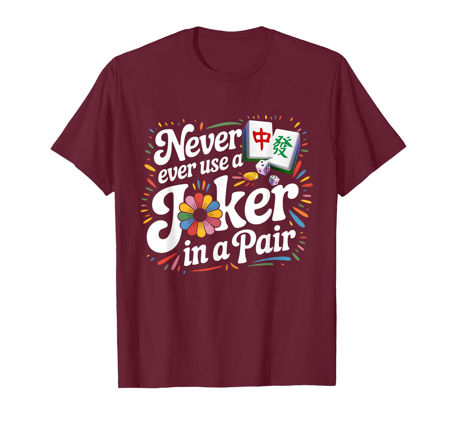 Mah Jongg Tile Set Lover Mahjong Cards Mahjong Player T-Shirt