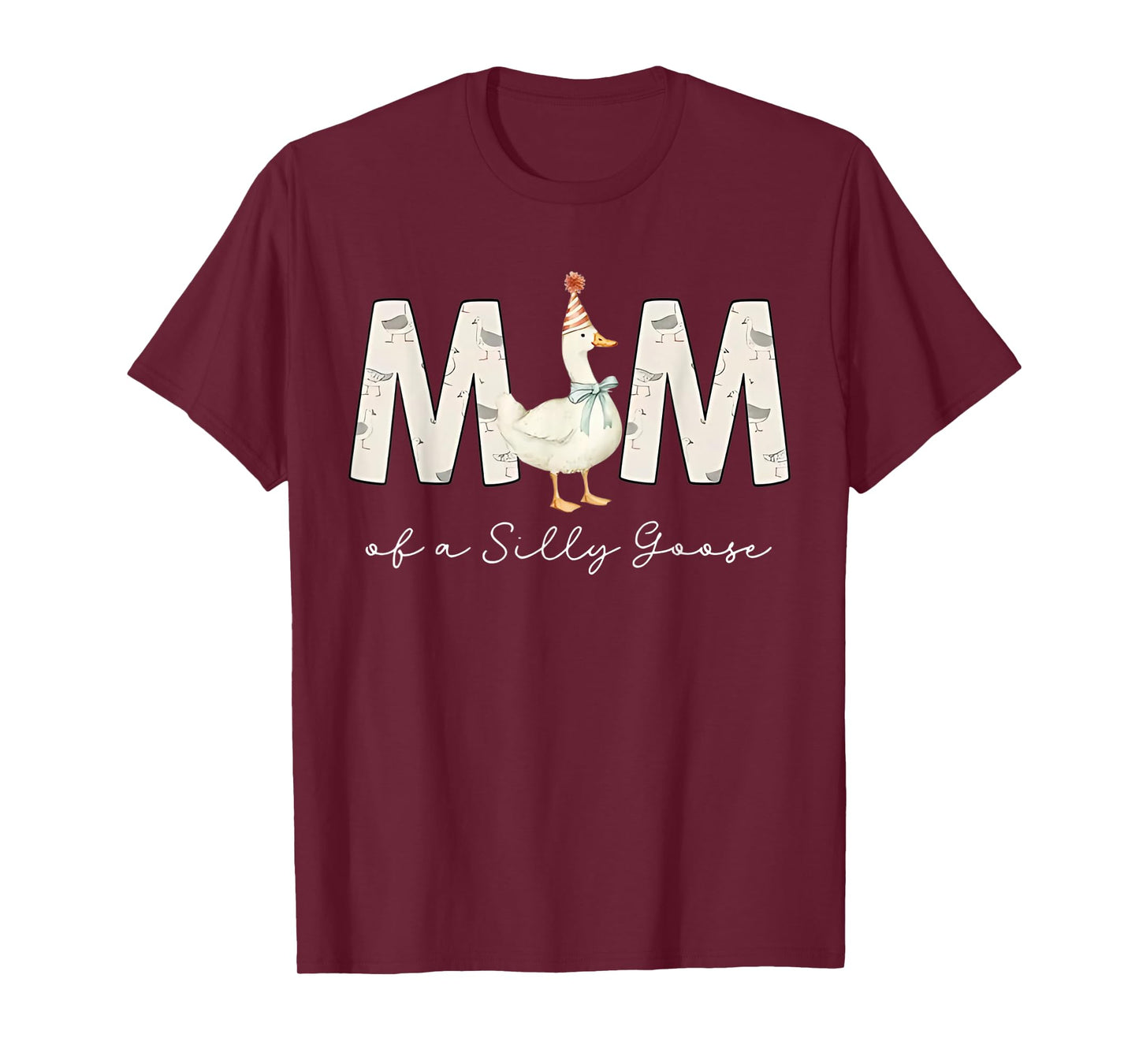 Mom Of The Silly Goose Silly Goose Birthday Matching Family T-Shirt