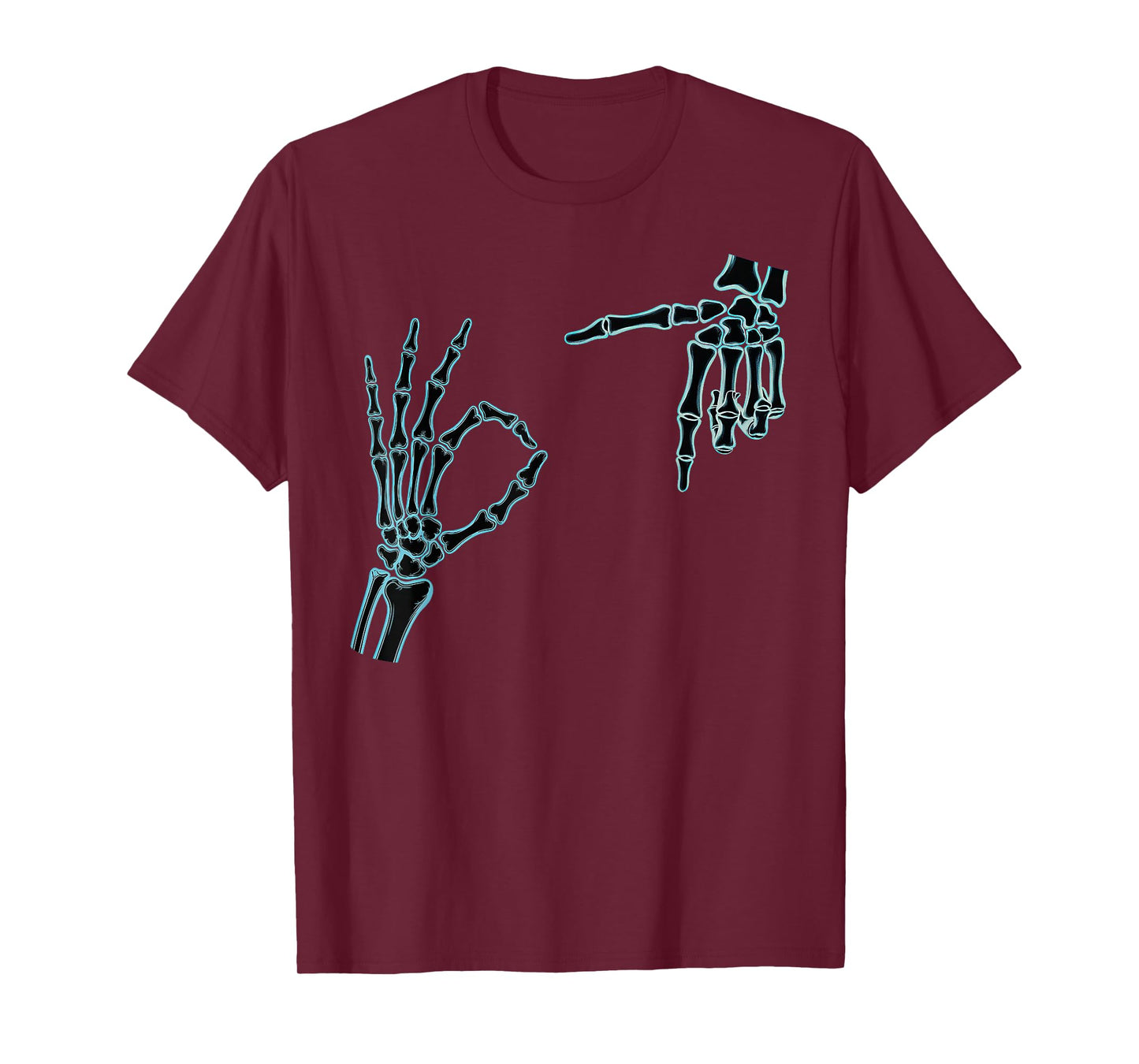 67 Meme Skeleton Hand 6 7 Halloween Six Seven T-Shirt