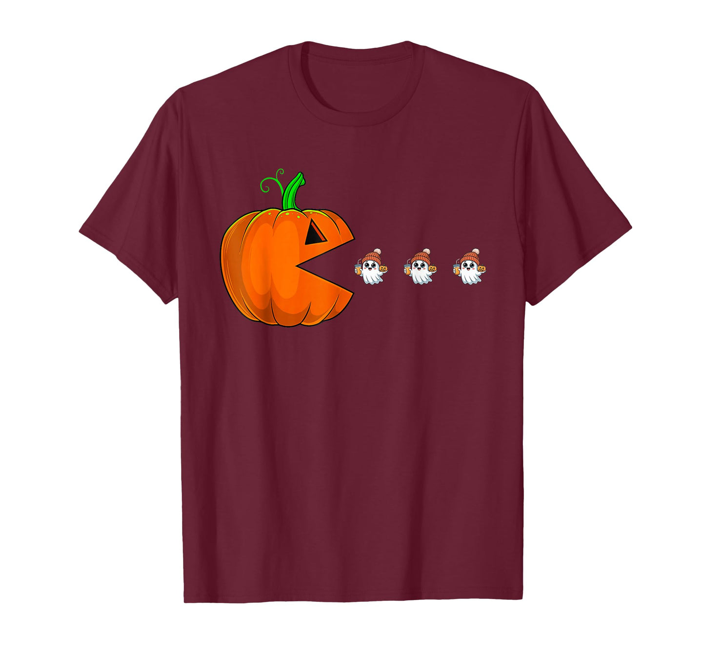 Halloween Pumpkin Funny Ghosts Boys Kids Women Men T-Shirt