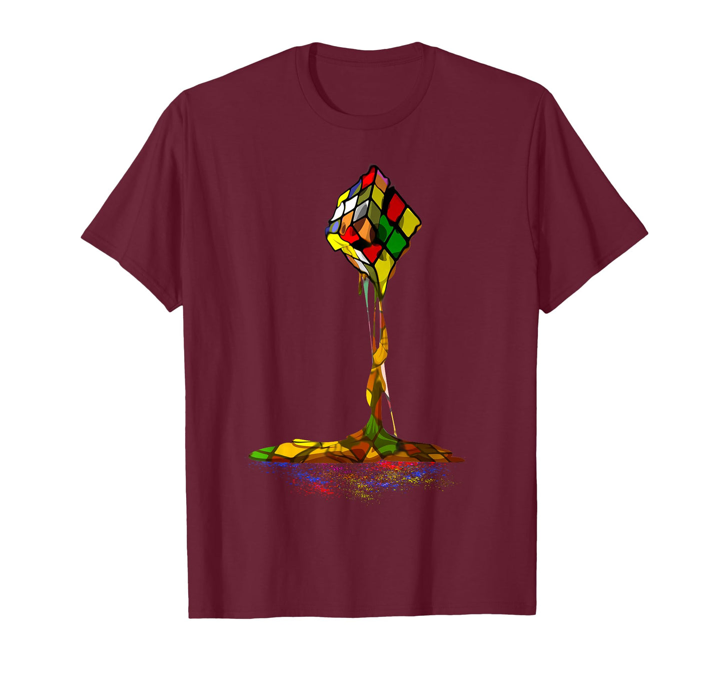 Melting Puzzle Cube Retro Speed Cubing 80's Vintage Toy T-Shirt