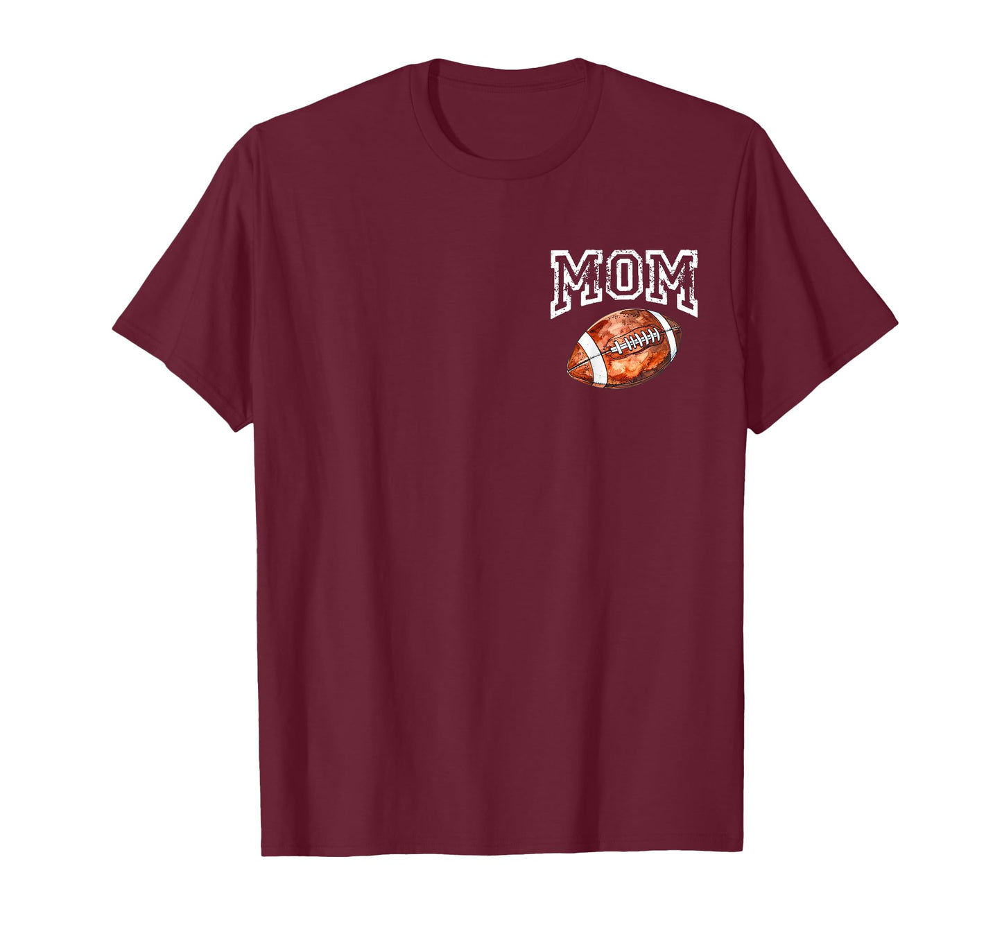 Mom of The 1 Year Old Football 1st Year Down Birthday Party T-Shirt