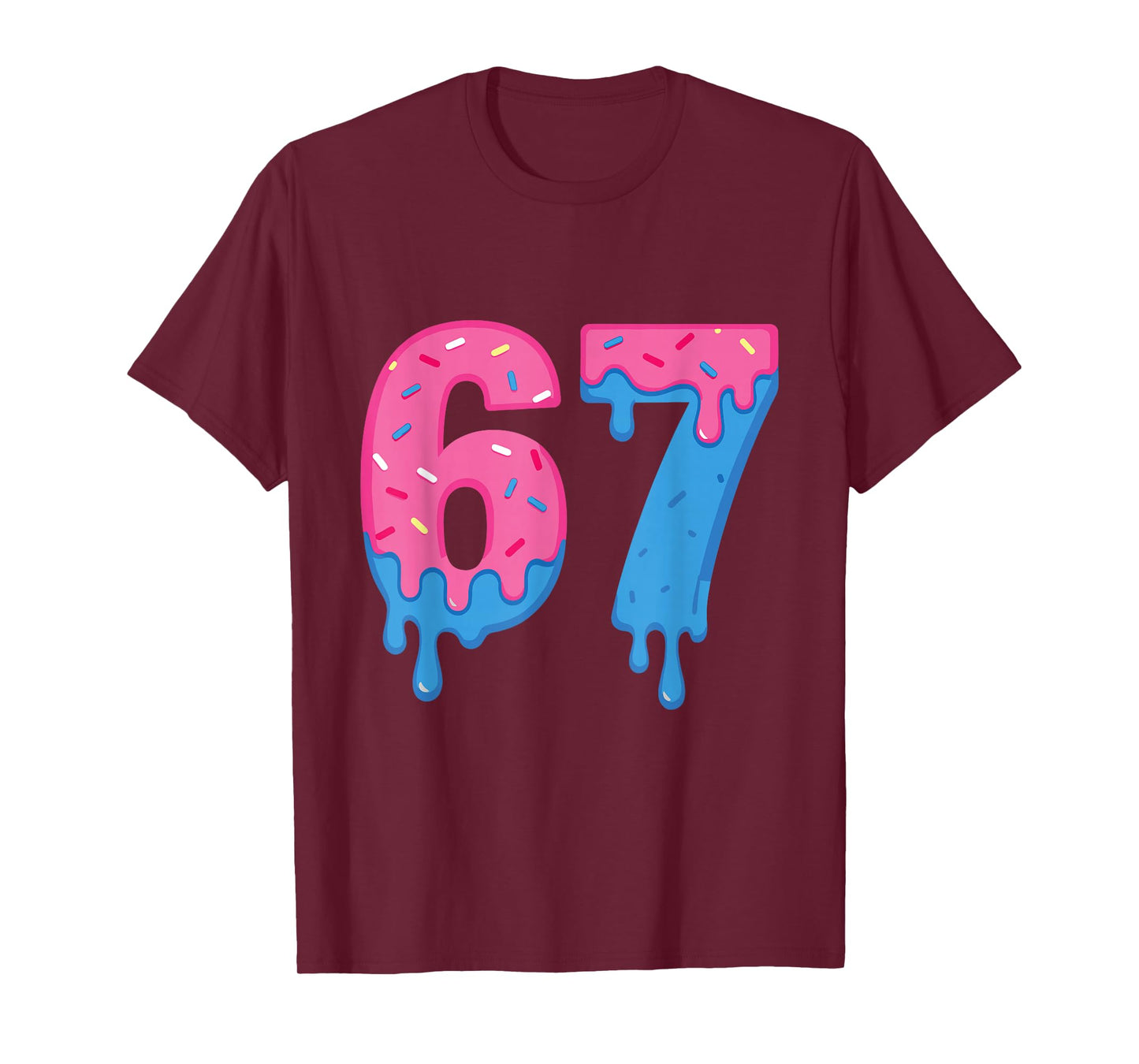 Donut 67 Meme Fun Six Seven Sprinkles Design T-Shirt