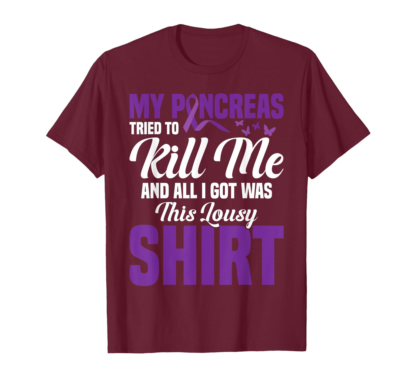 Pancreas Type One Diabetes Pancreatitis Pancreatectomy T-Shirt