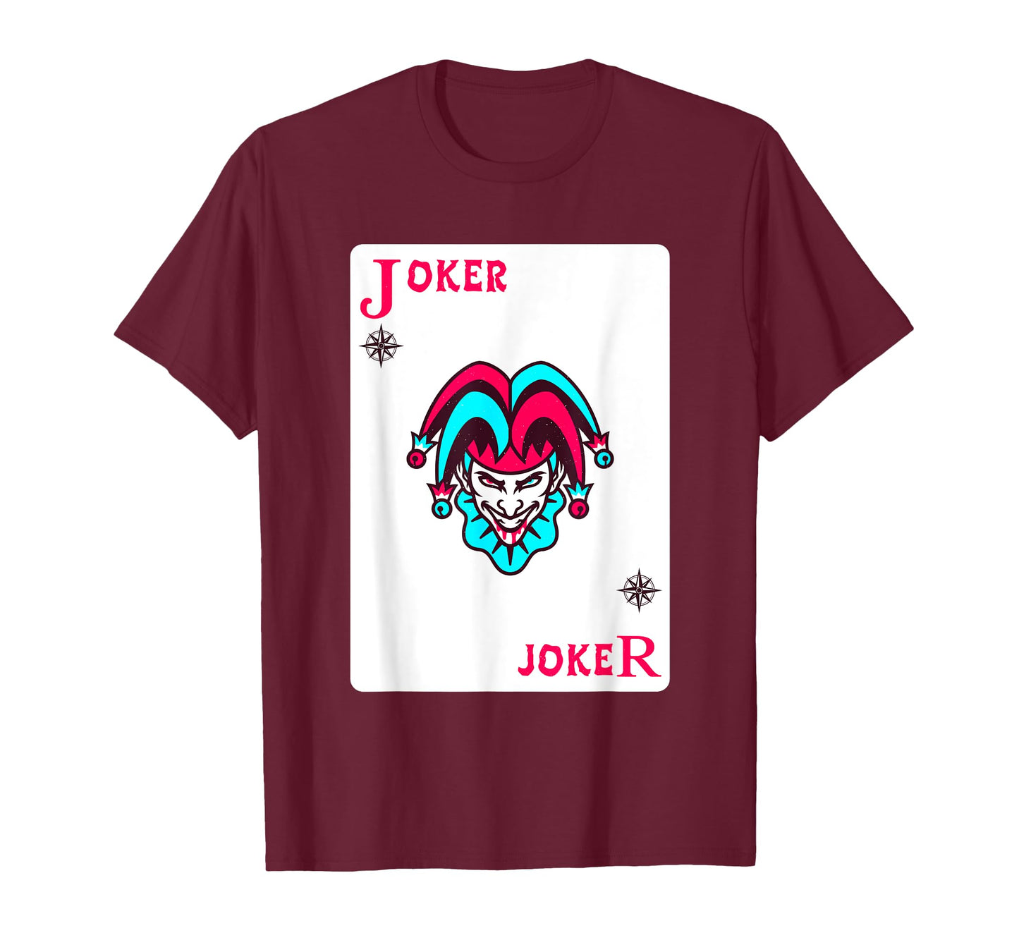 Joker Playing Card Shirt Distressed Jester T-Shirt