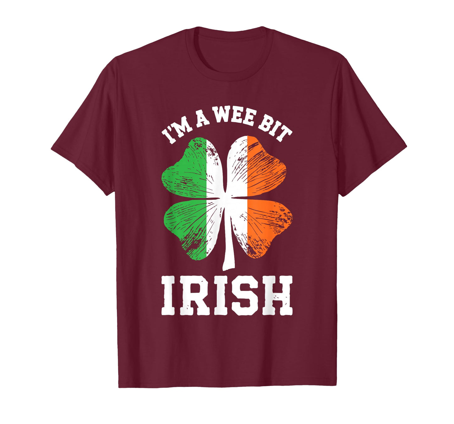 I'm A Wee Bit Irish Shirt Men Women Kids St Patricks Day T-Shirt