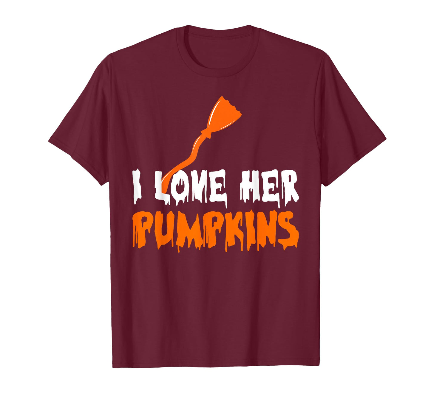 I Like His Broomstick I Like Her Pumpkins Halloween Couples T-Shirt