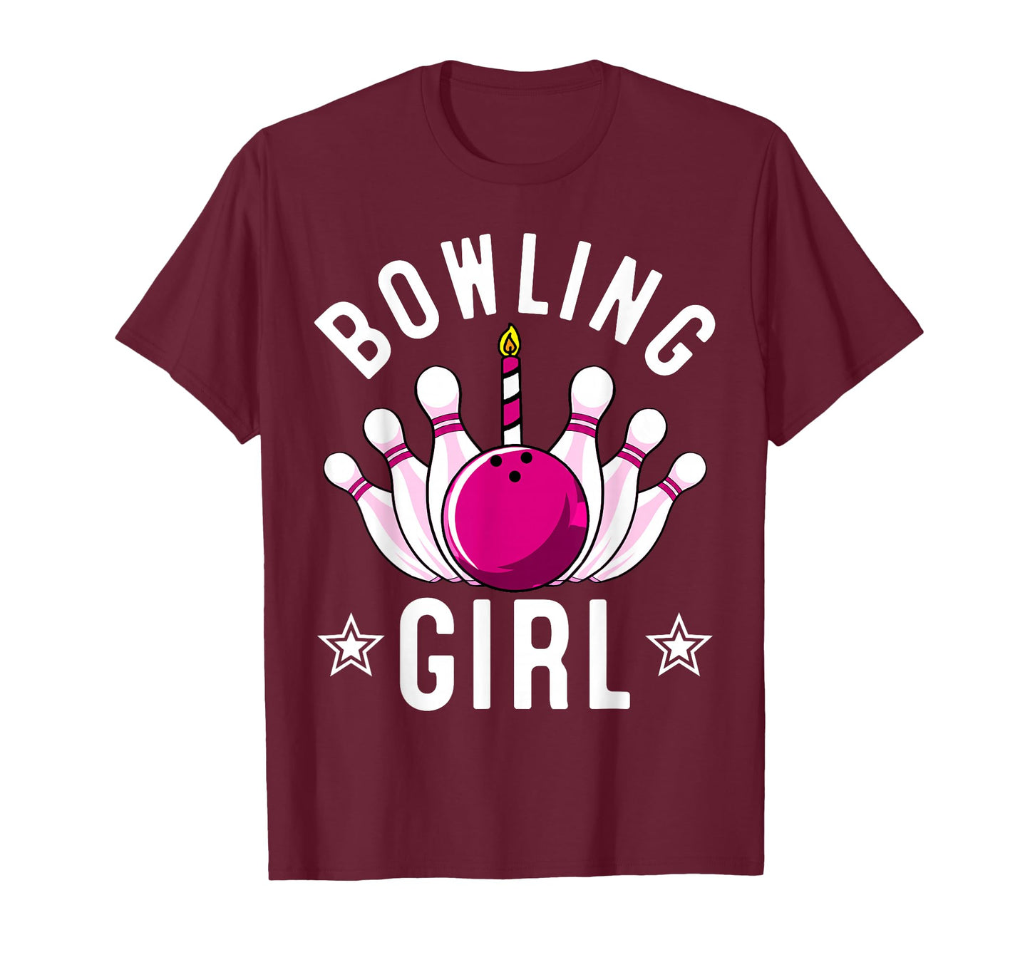 Funny Bowling Gift For Kids Cool Bowler Girls Birthday Party T-Shirt