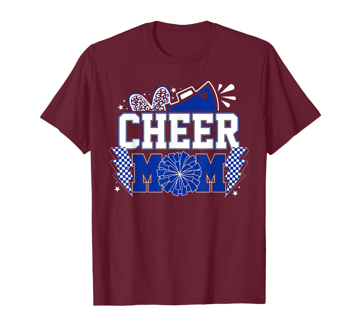 Cheer Mom Cheerleader Mom Cheer Mama Biggest Fan Mothers Day T-Shirt