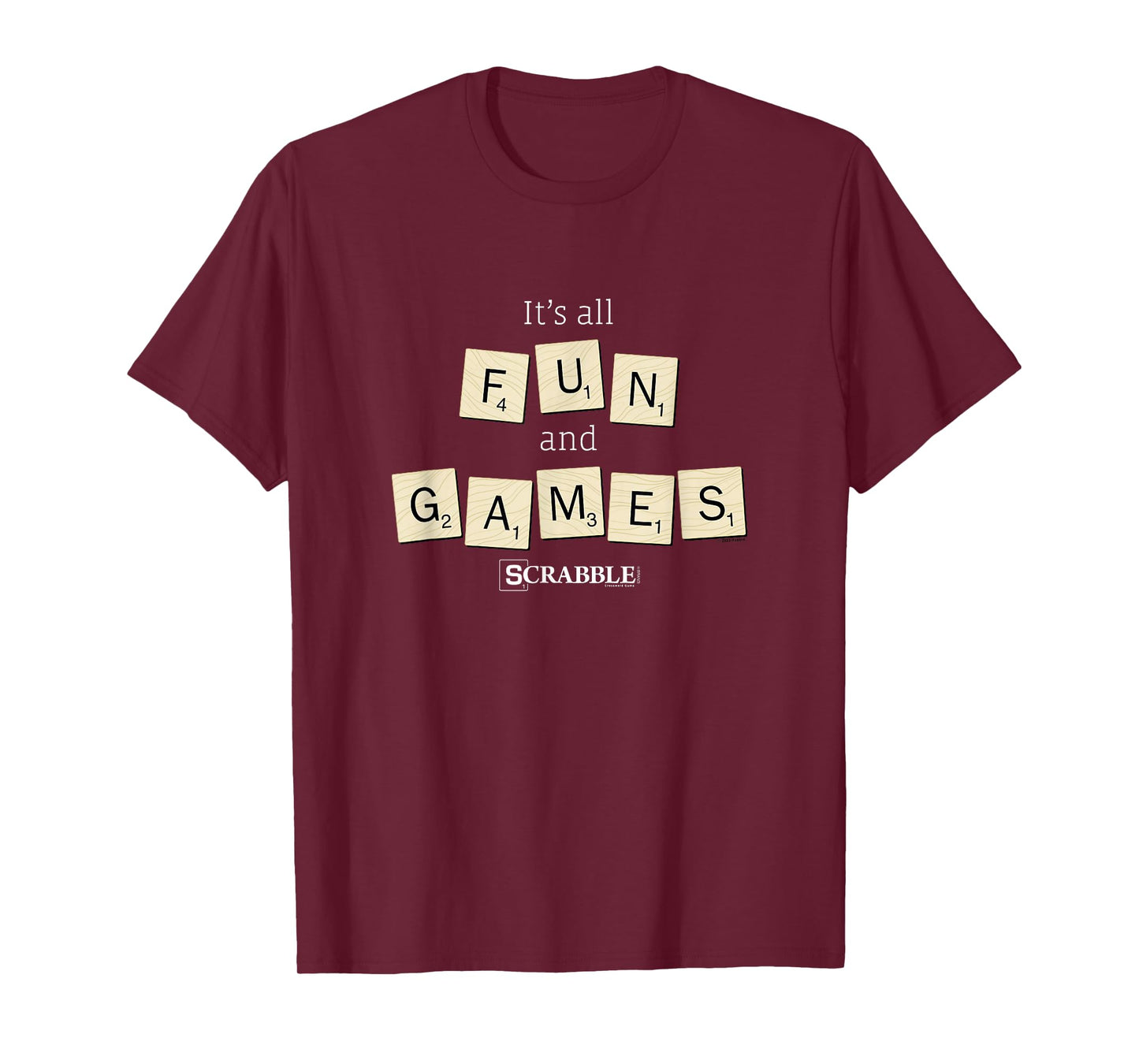 Scrabble It's All Fun And Games Vintage Tile Logo T-Shirt