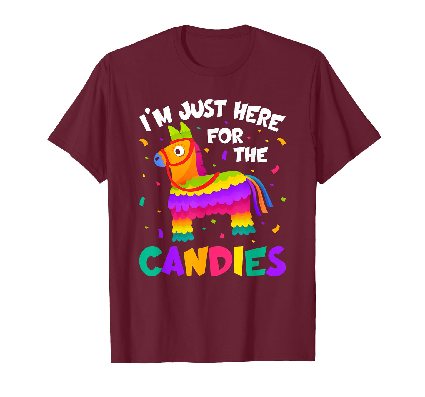 Pinata I'm Just Here For The Candies Llama T-Shirt