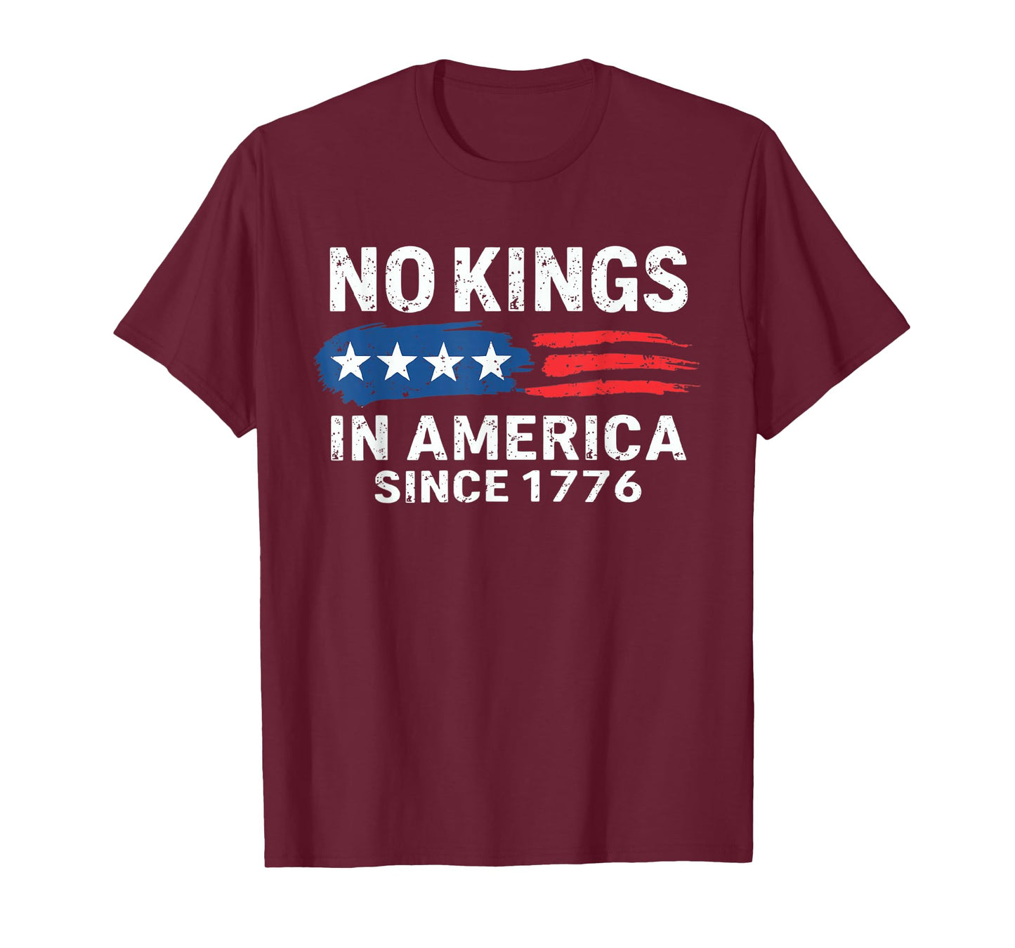 No Kings in America USA Flag T-Shirt