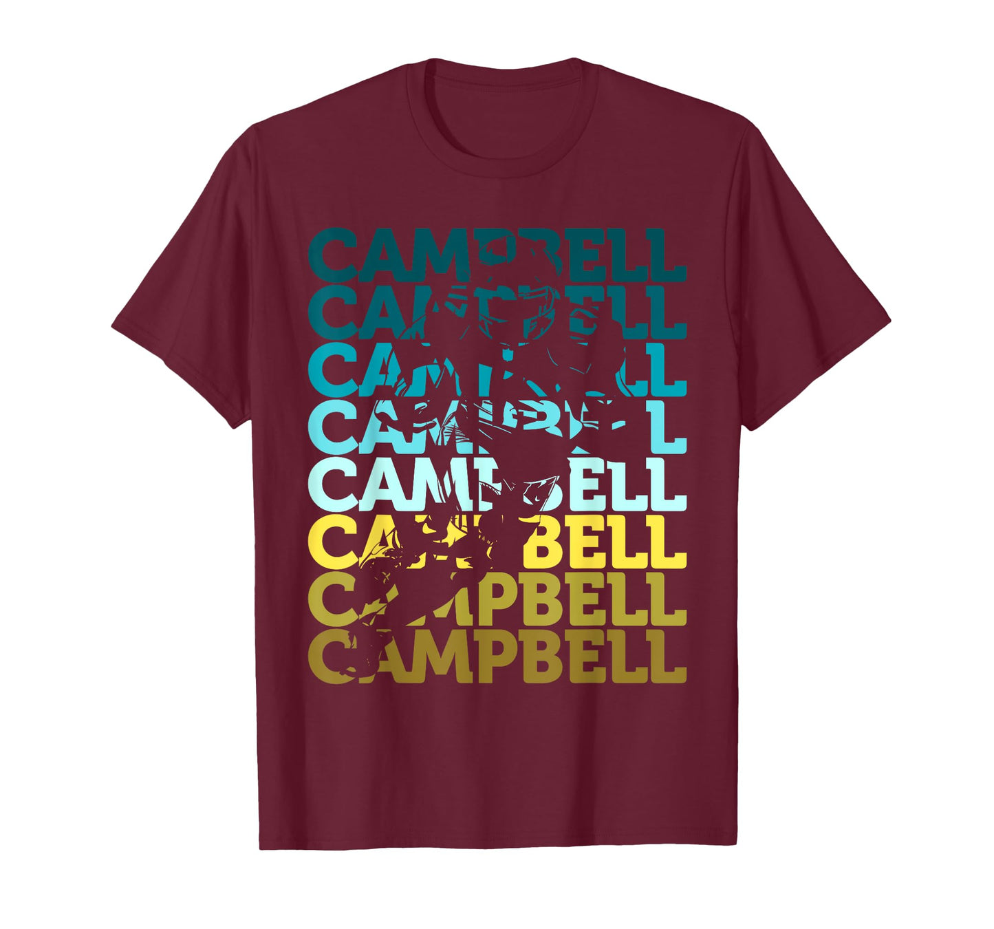 Campbell Football Fan Offensive Tackle Gear T-Shirt