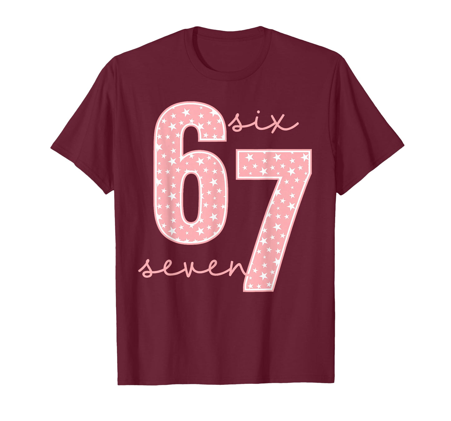 Funny Six Seven 6 7 Meme Gen Alpha Slang Men Women Kids T-Shirt