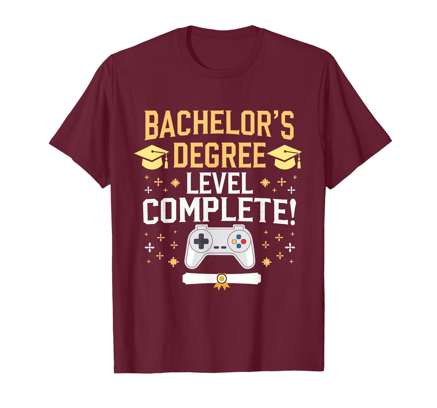 Bachelor's Degree Level Complete Gamer Officially Graduated T-Shirt