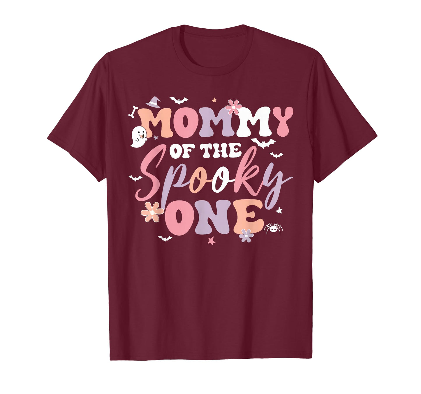 Mommy of The Spooky One Girl First Birthday Pink Hallowen T-Shirt