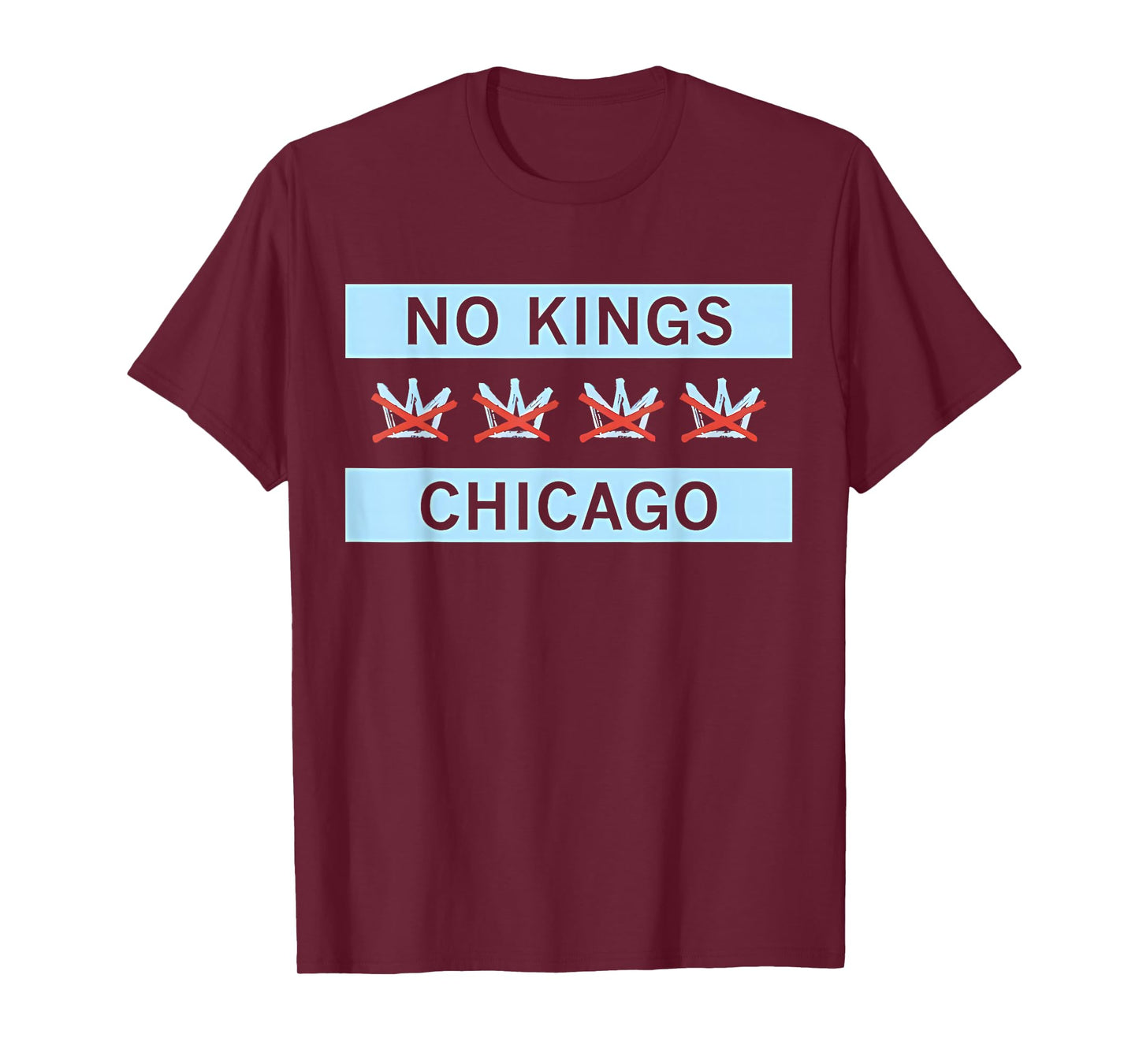 No Kings Chicago Flag T-Shirt