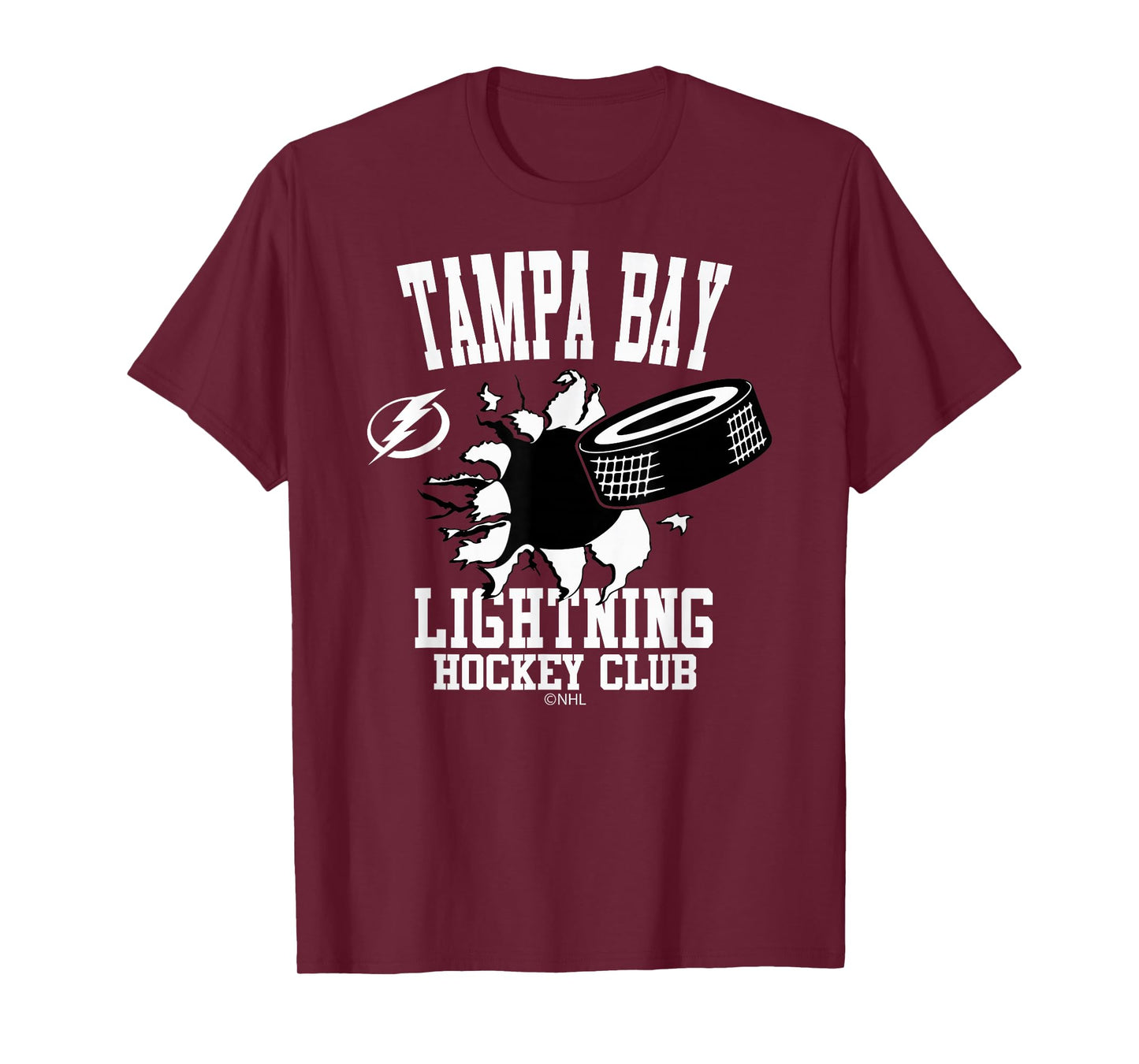 Tampa Bay Lightning Puck Burst Royal Officially Licensed T-Shirt