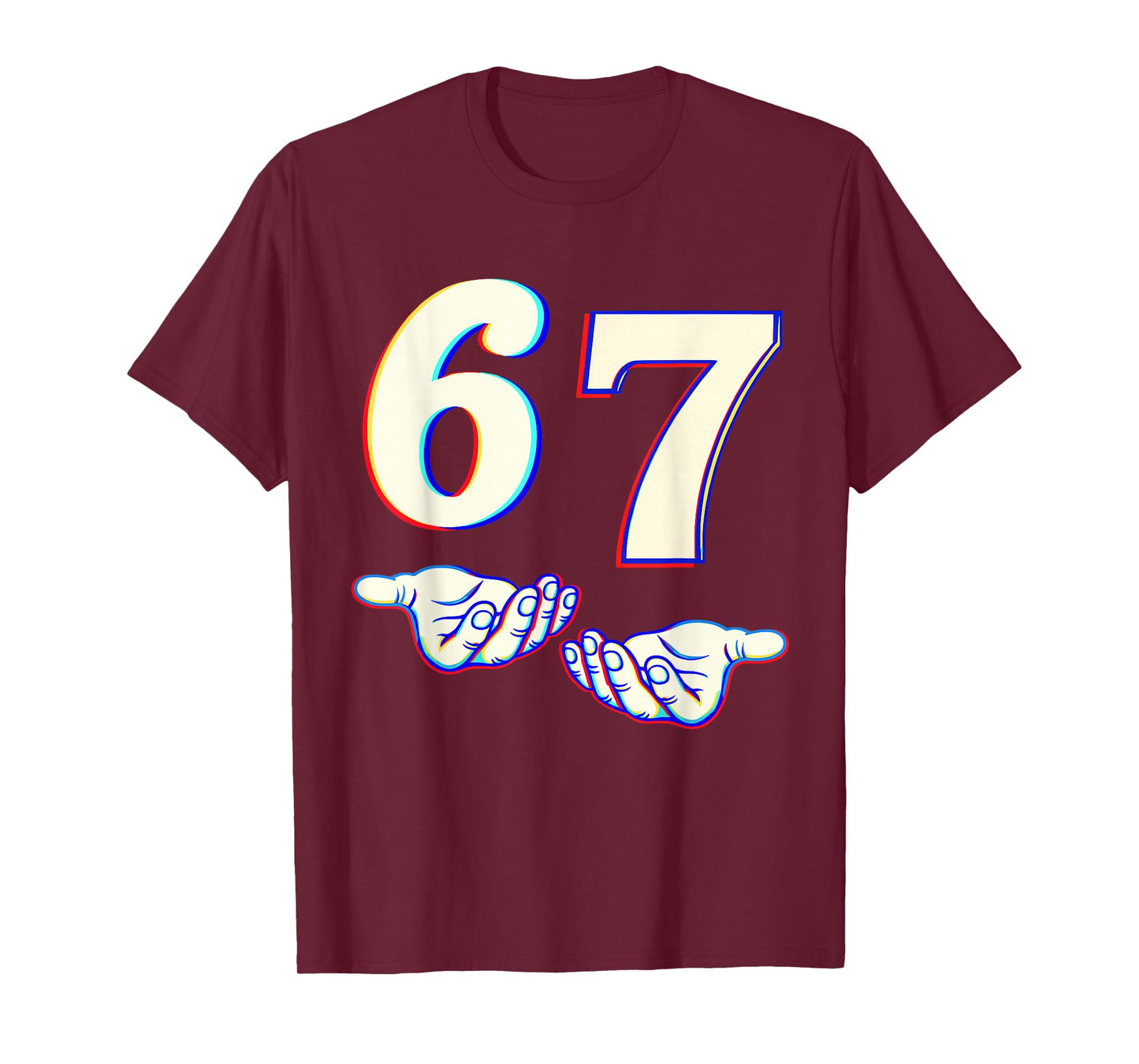 67 Meme Trendy Skeleton Halloween Funny Six Seven Gen Alpha T-Shirt
