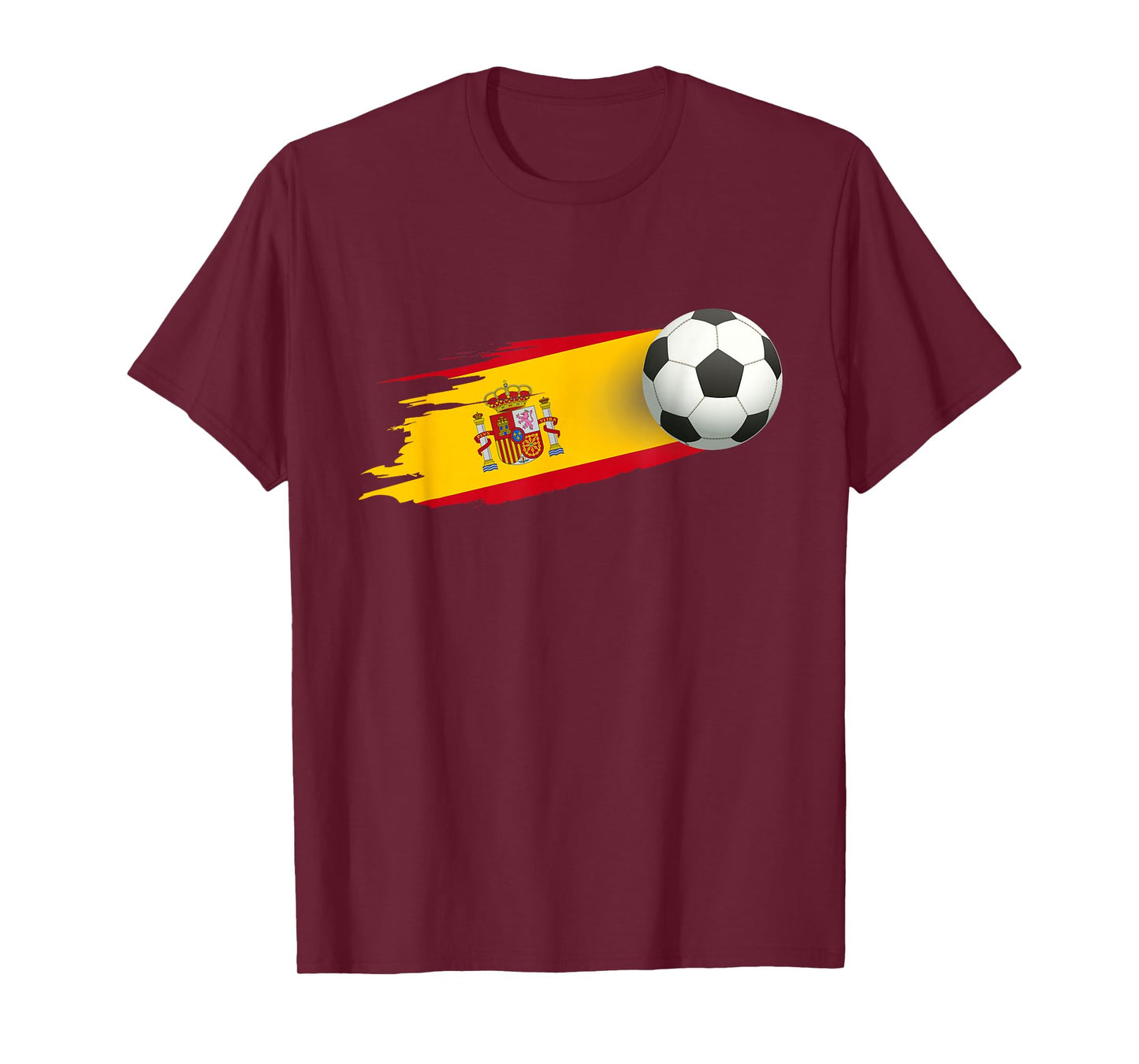 Spain Soccer Ball Spain Flag Jersey - Spanish Football Fan T-Shirt