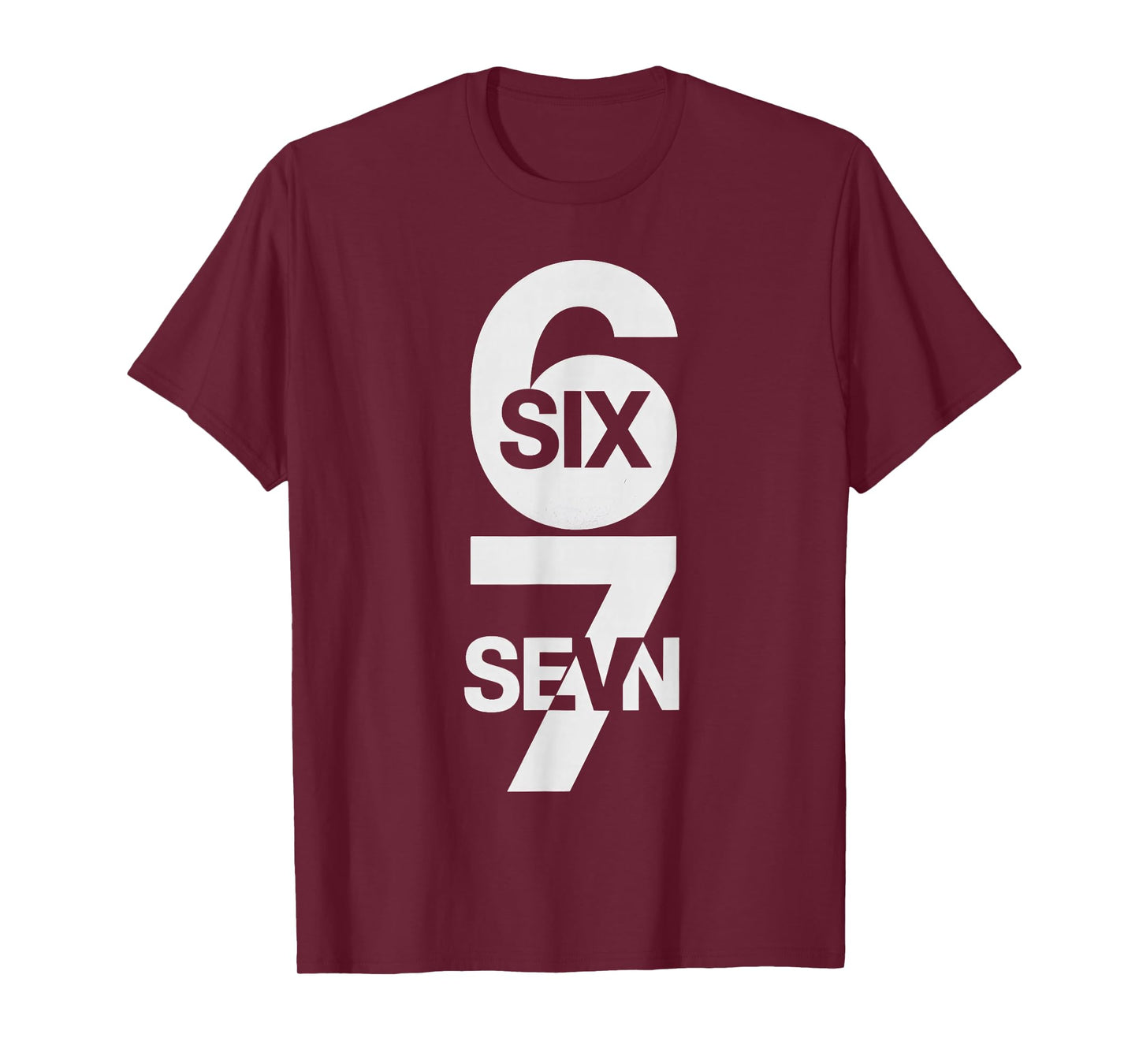Six Seven 6 7 Meme Design 6 7 T-Shirt