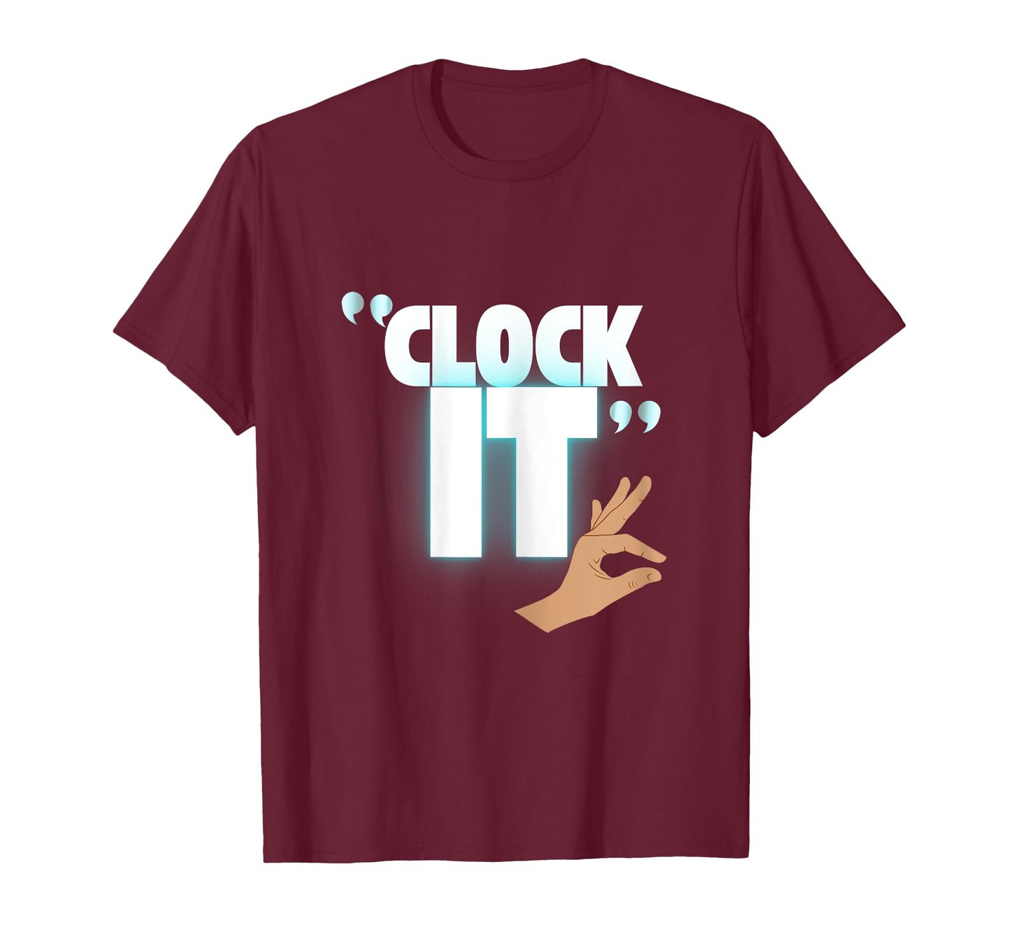 Funny Viral Slogan Clock It Shirt for Women Gym Hustle Tee T-Shirt
