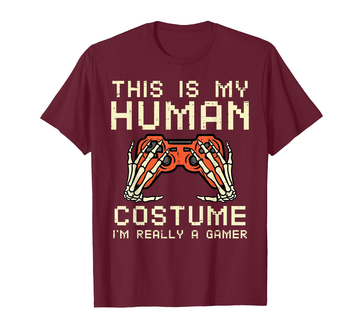 Halloween Human Costume Im A Gamer Costume Men Boys Kids T-Shirt