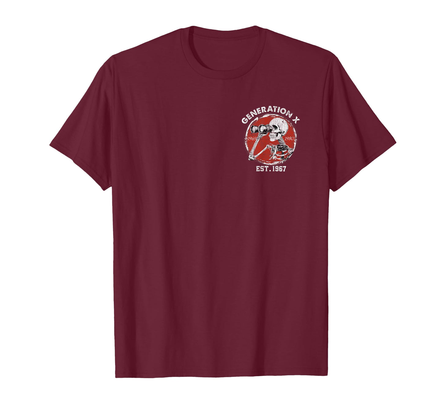 Oh Look Nobody Gives A Shit Skeleton Gen X Est.1967 T-Shirt