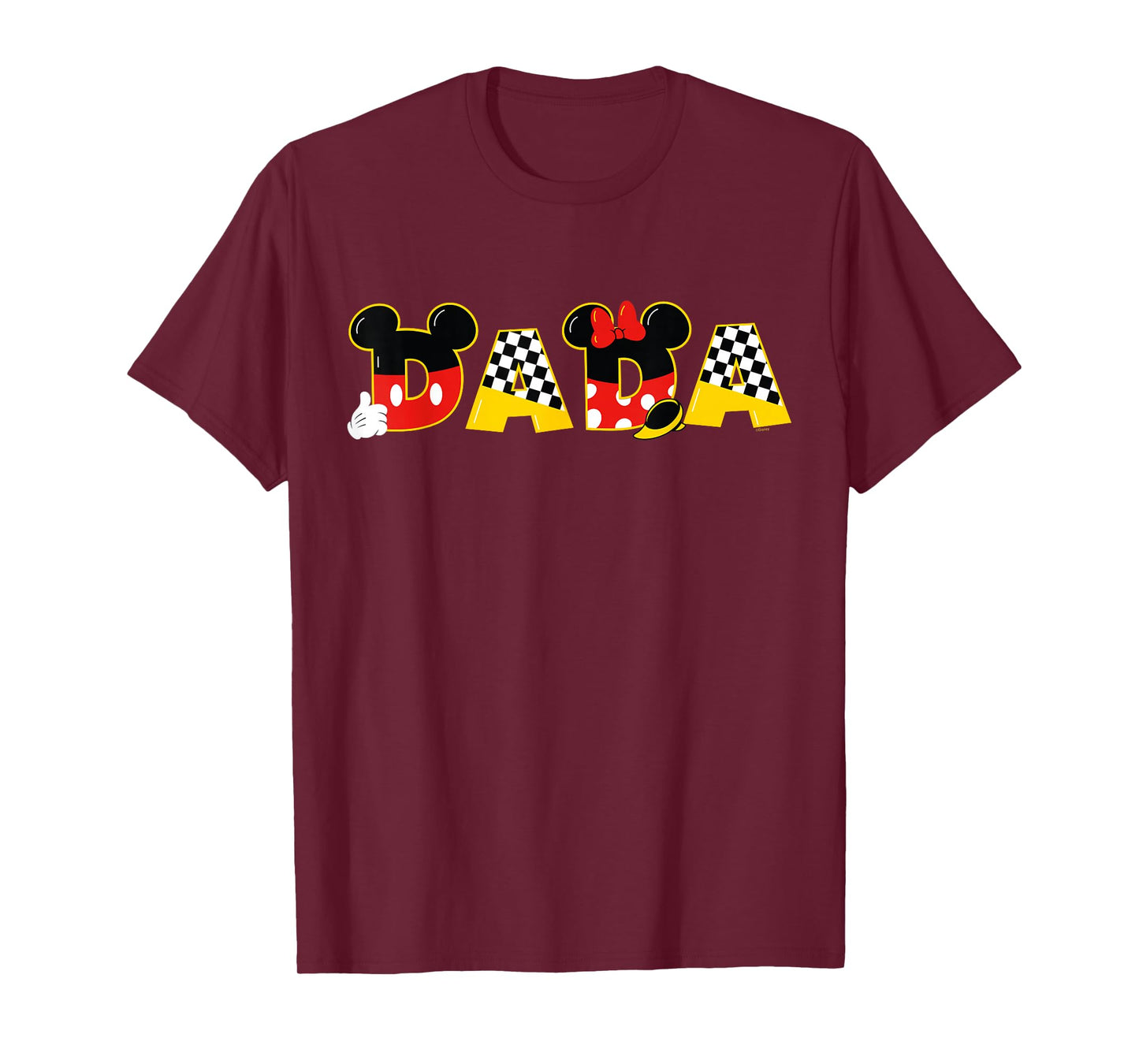 Disney Mickey Minnie Dada Father's Day Birthday Family Trip T-Shirt