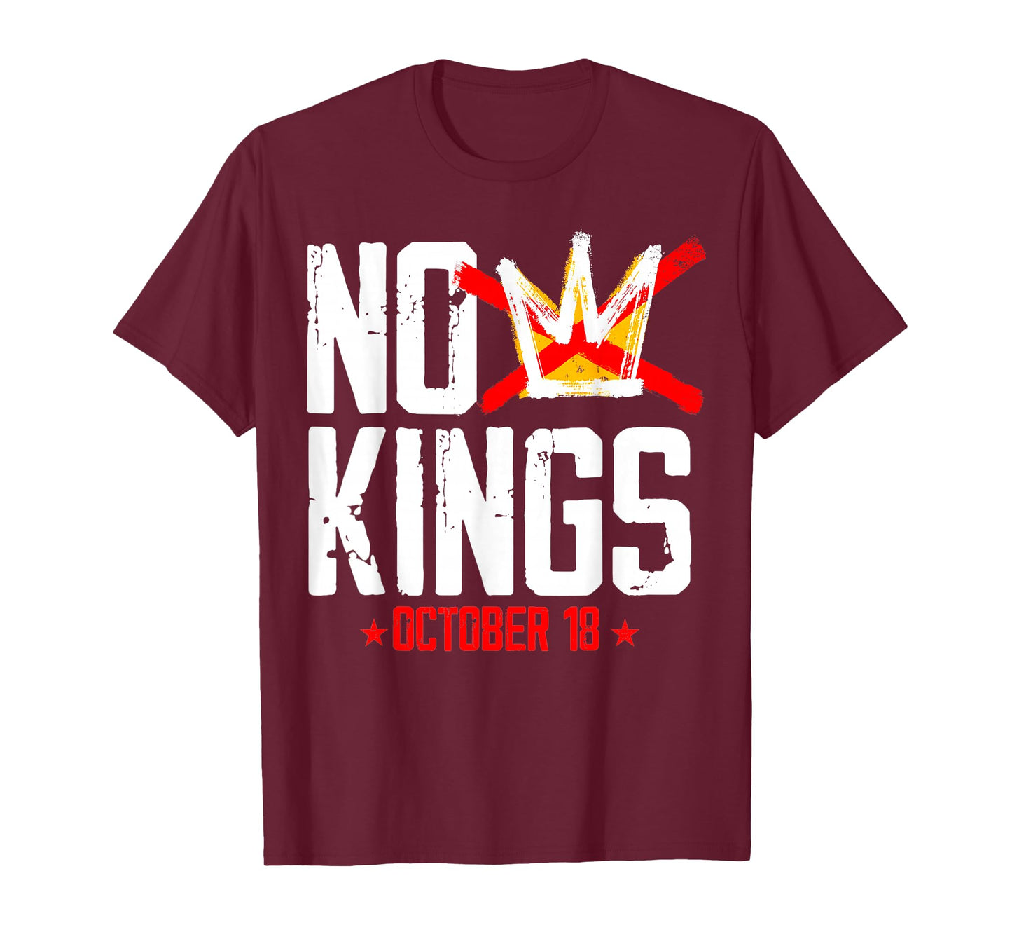 No Kings October 18 in America Serve No Kings Patriotic T-Shirt