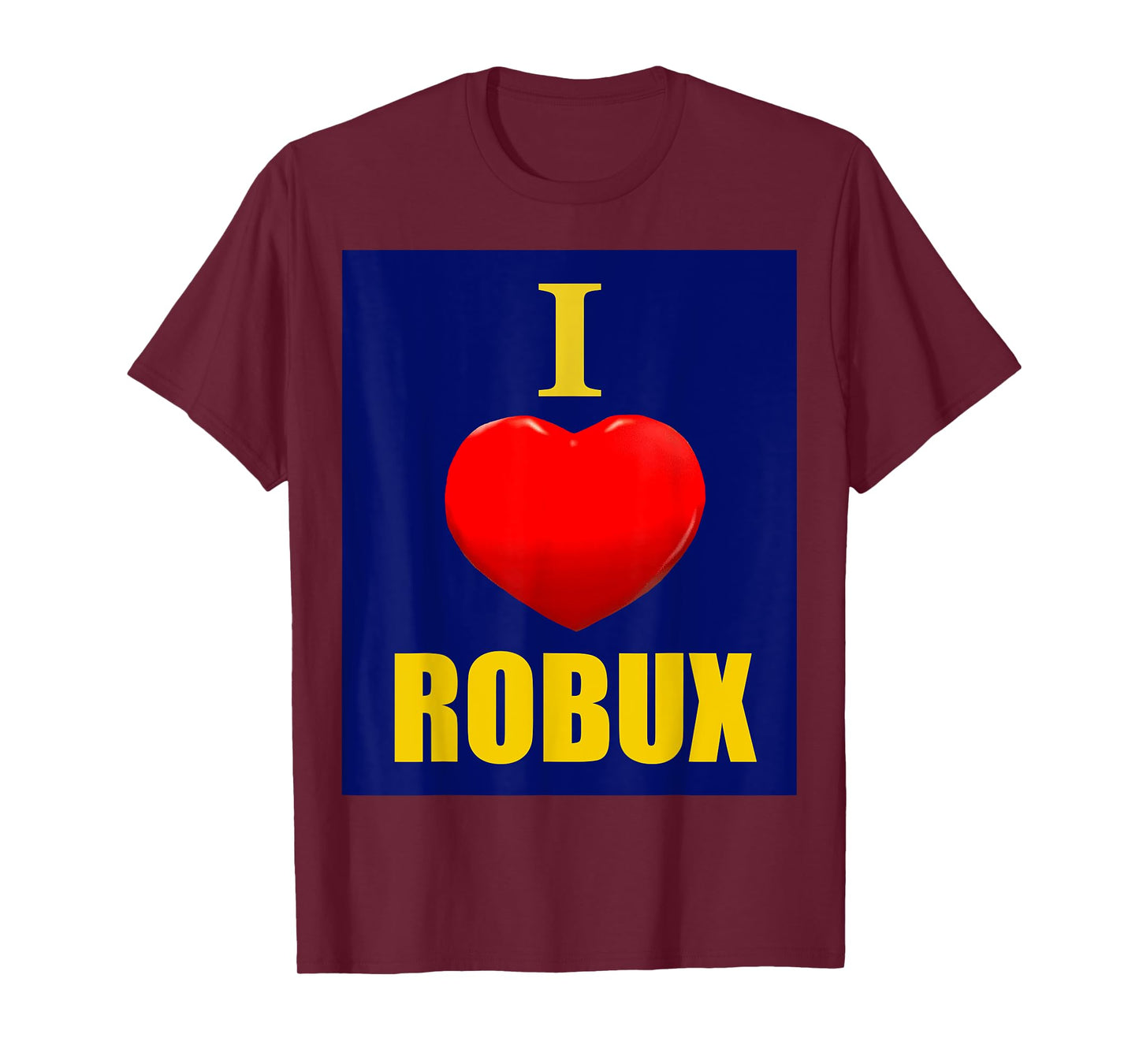 Cute heart with I love ROBUX for boy & girl pc video gamers T-Shirt