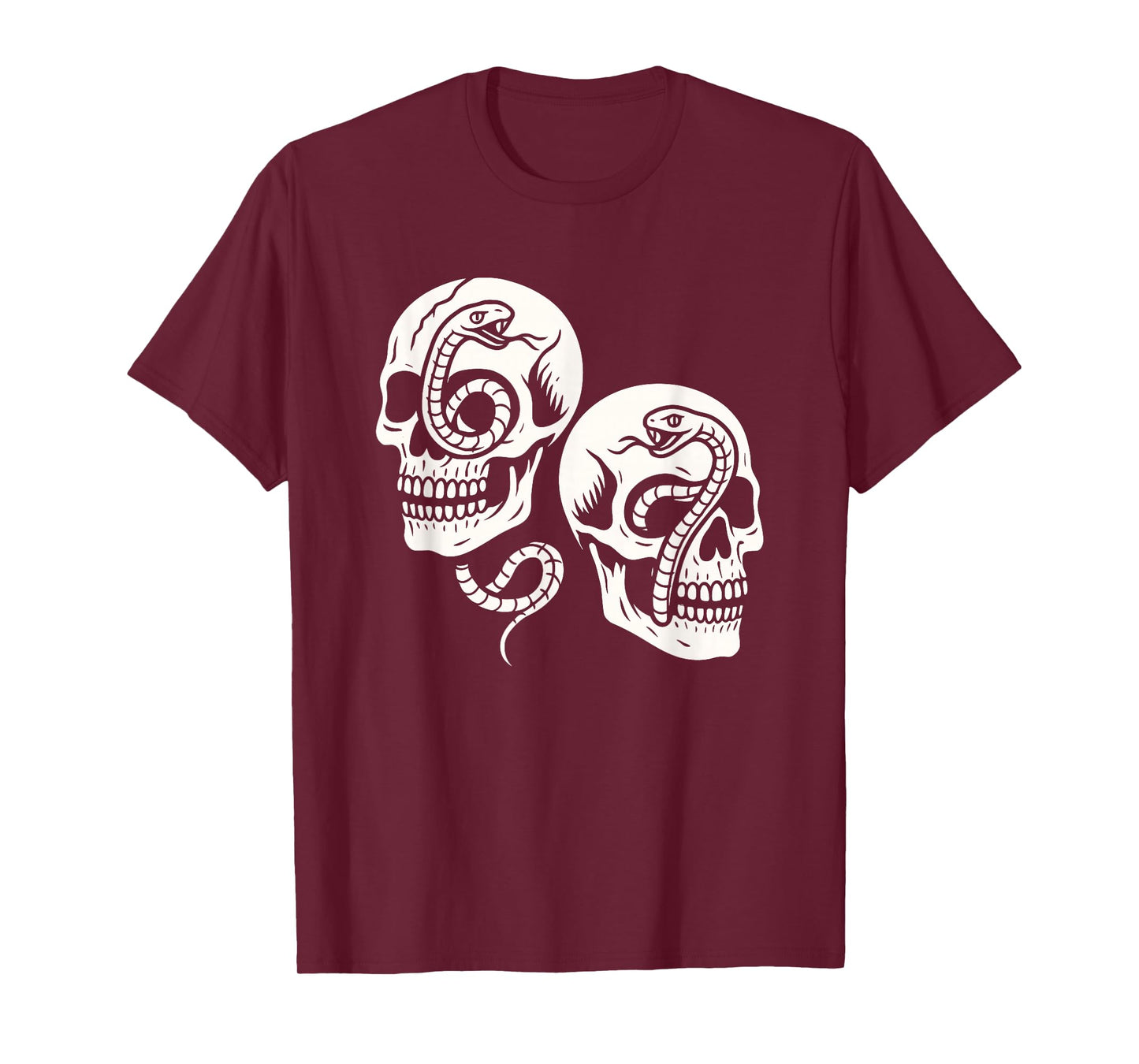 6 7 Skulls and Snakes 6-7 Meme Halloween Gothic Graphic T-Shirt