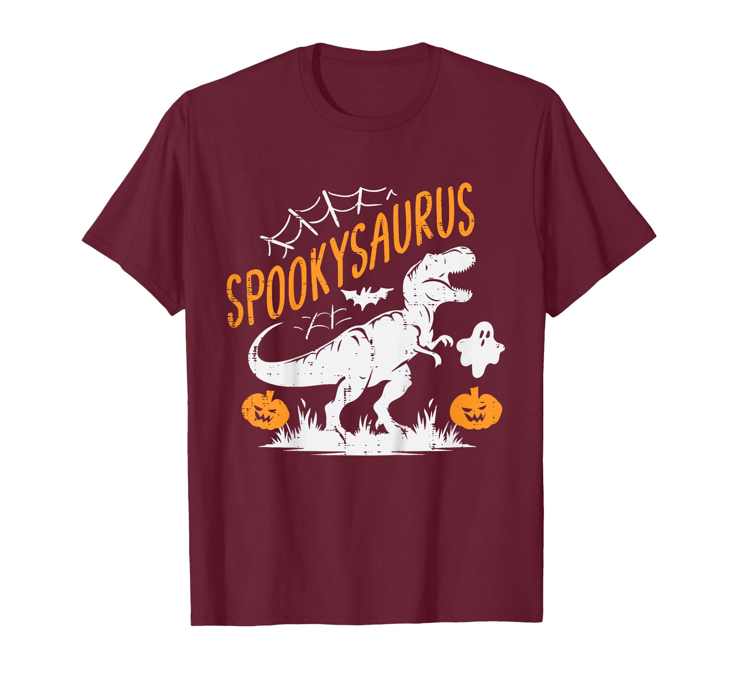 Kids Spookysaurus Dinosaur Dino Ghost Halloween Toddler Boys Kids T-Shirt