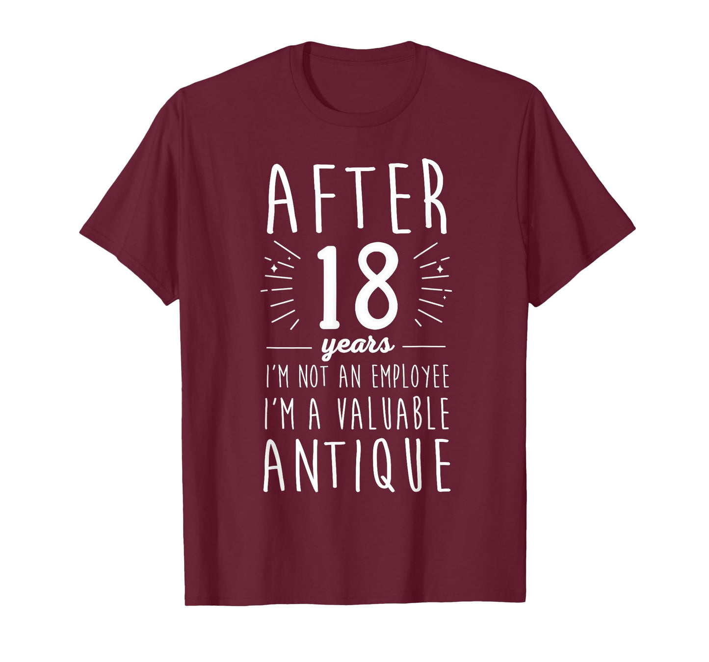 Celebrate 18 Years Work Anniversary Fun 18 Years of Service T-Shirt