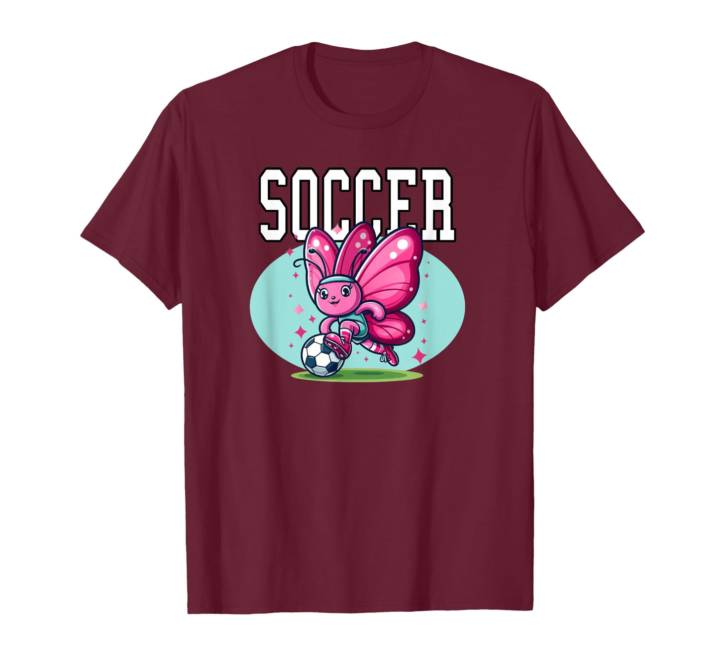 Soccer Butterfly Playing Soccer T-Shirt
