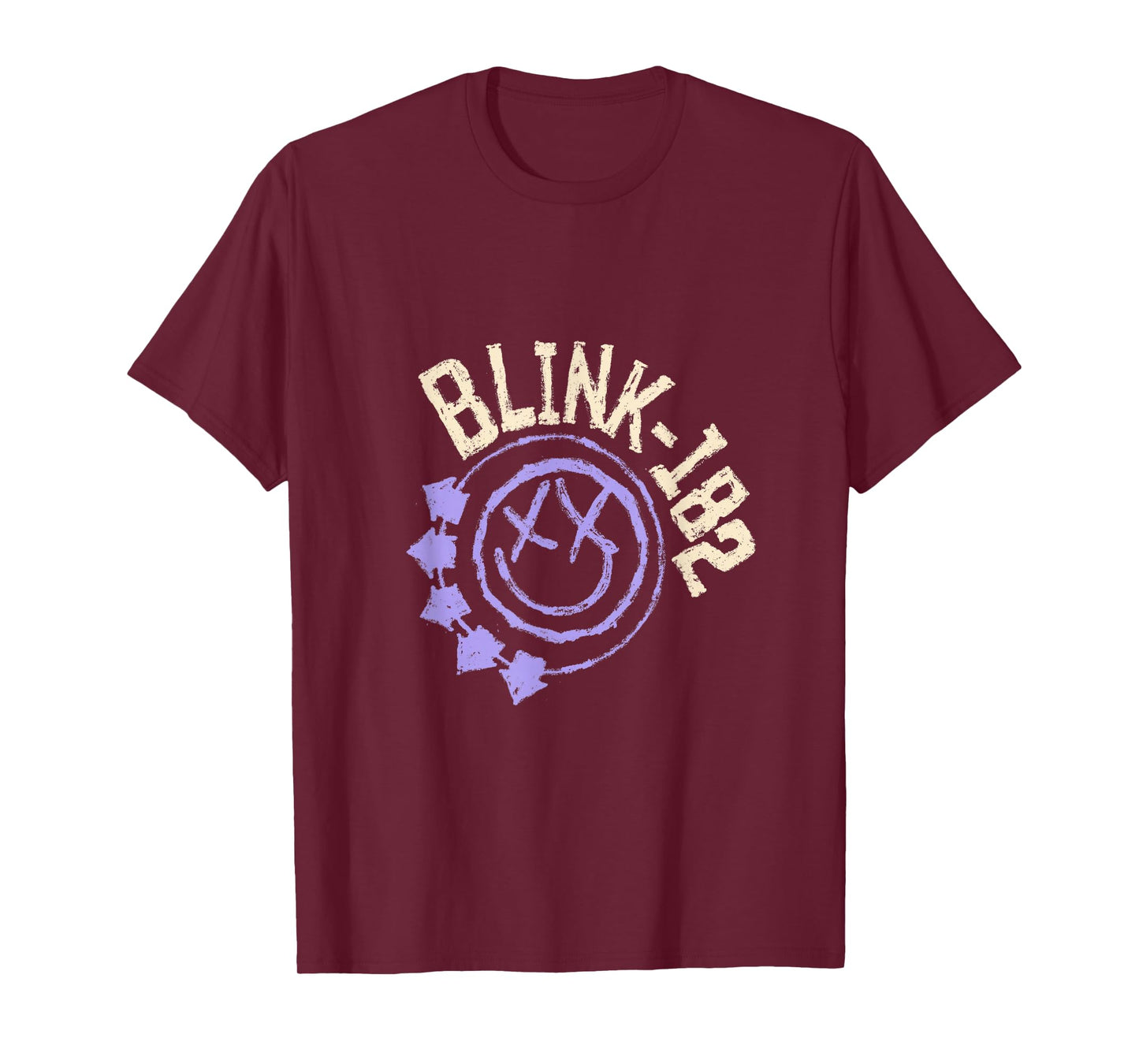 Official Blink-182 Purple Smiley Logo T-Shirt