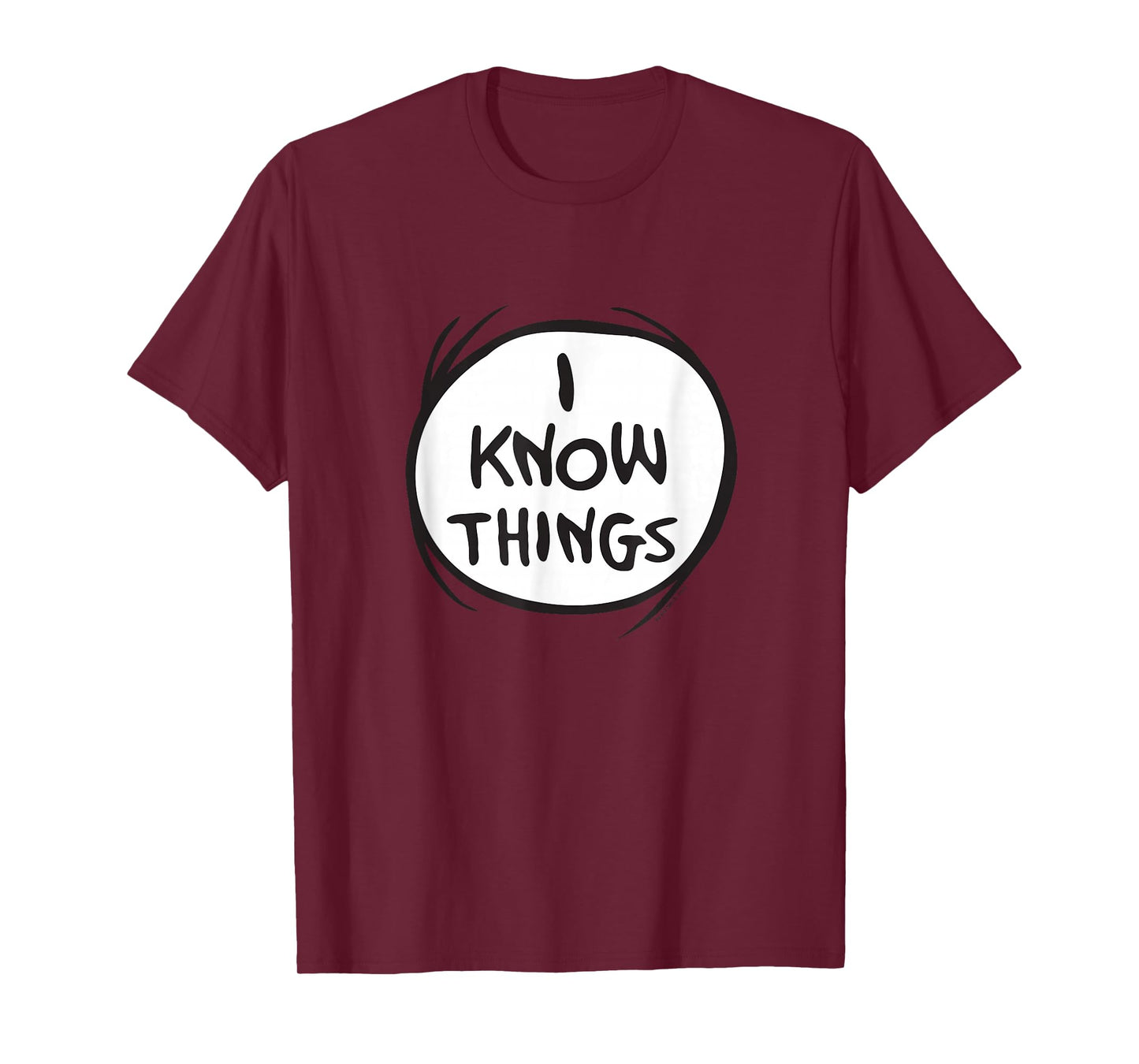 Dr. Seuss Cat In The Hat I Know Things Color Option T-Shirt
