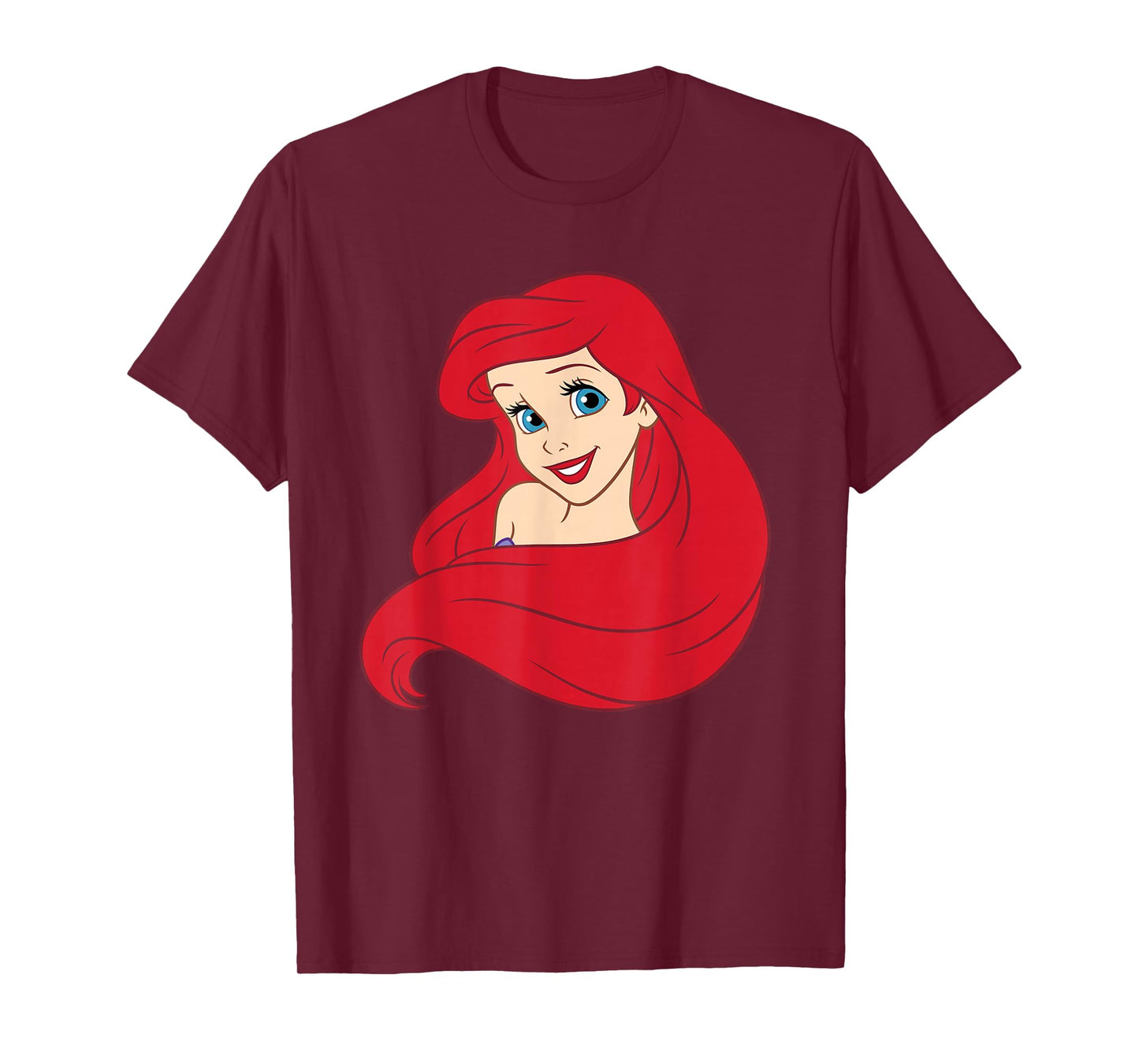 Disney The Little Mermaid Princess Ariel Big Face Costume T-Shirt