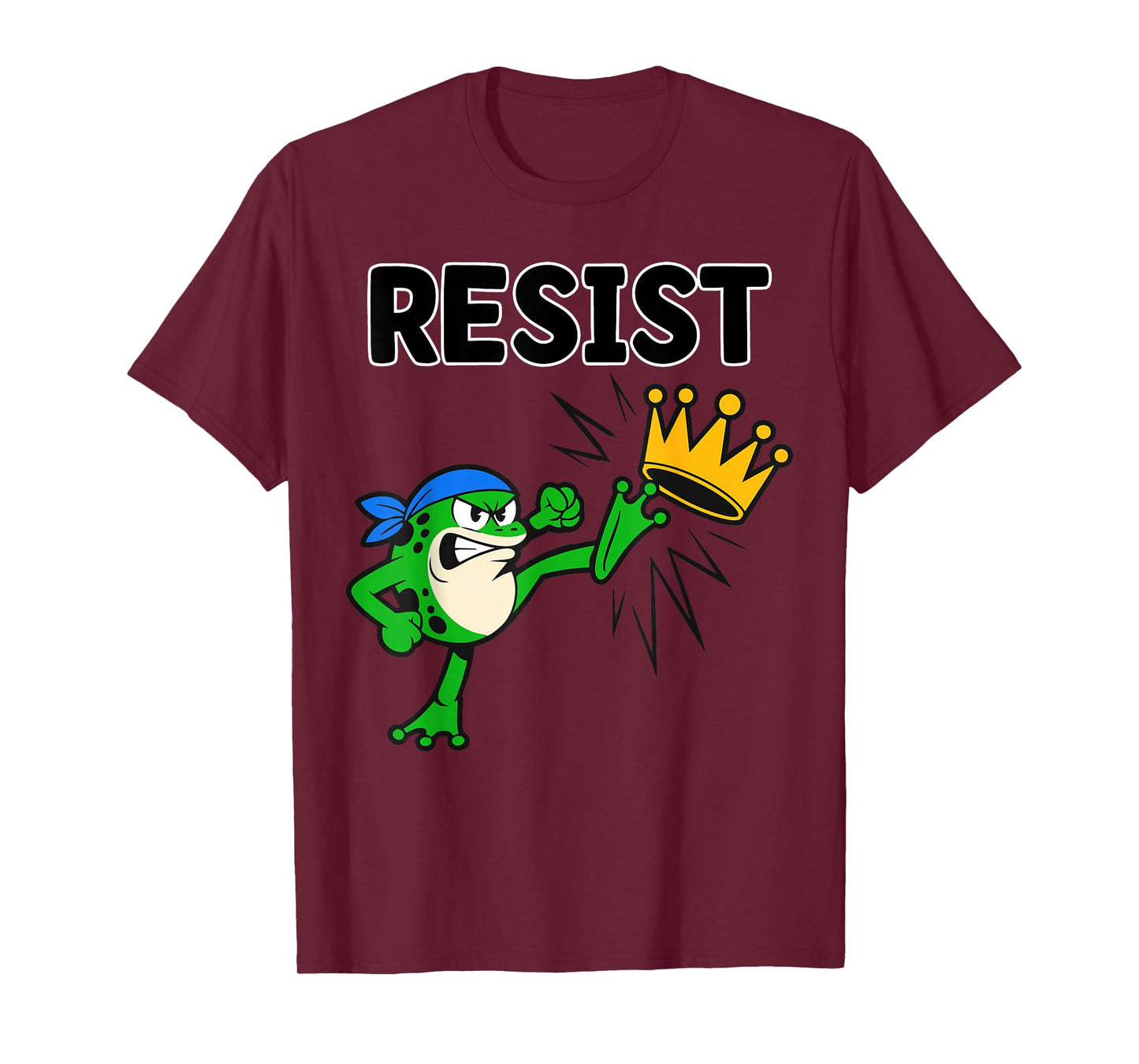 Resist Frog Protest No Kings in America Men Women Portland T-Shirt