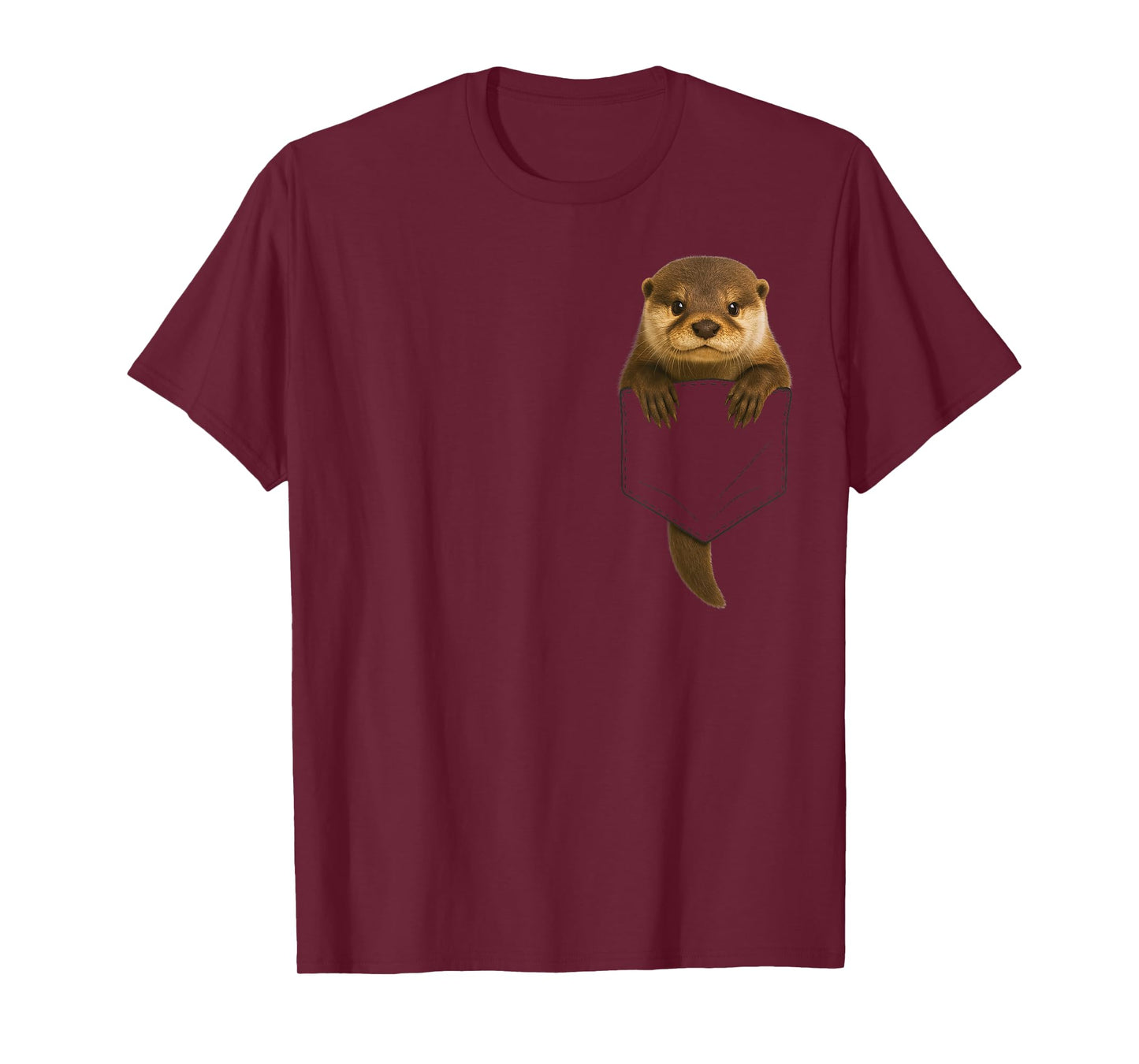 Cute Otter Pocket Funny Gifts For Men Women Kid Otter Lovers T-Shirt