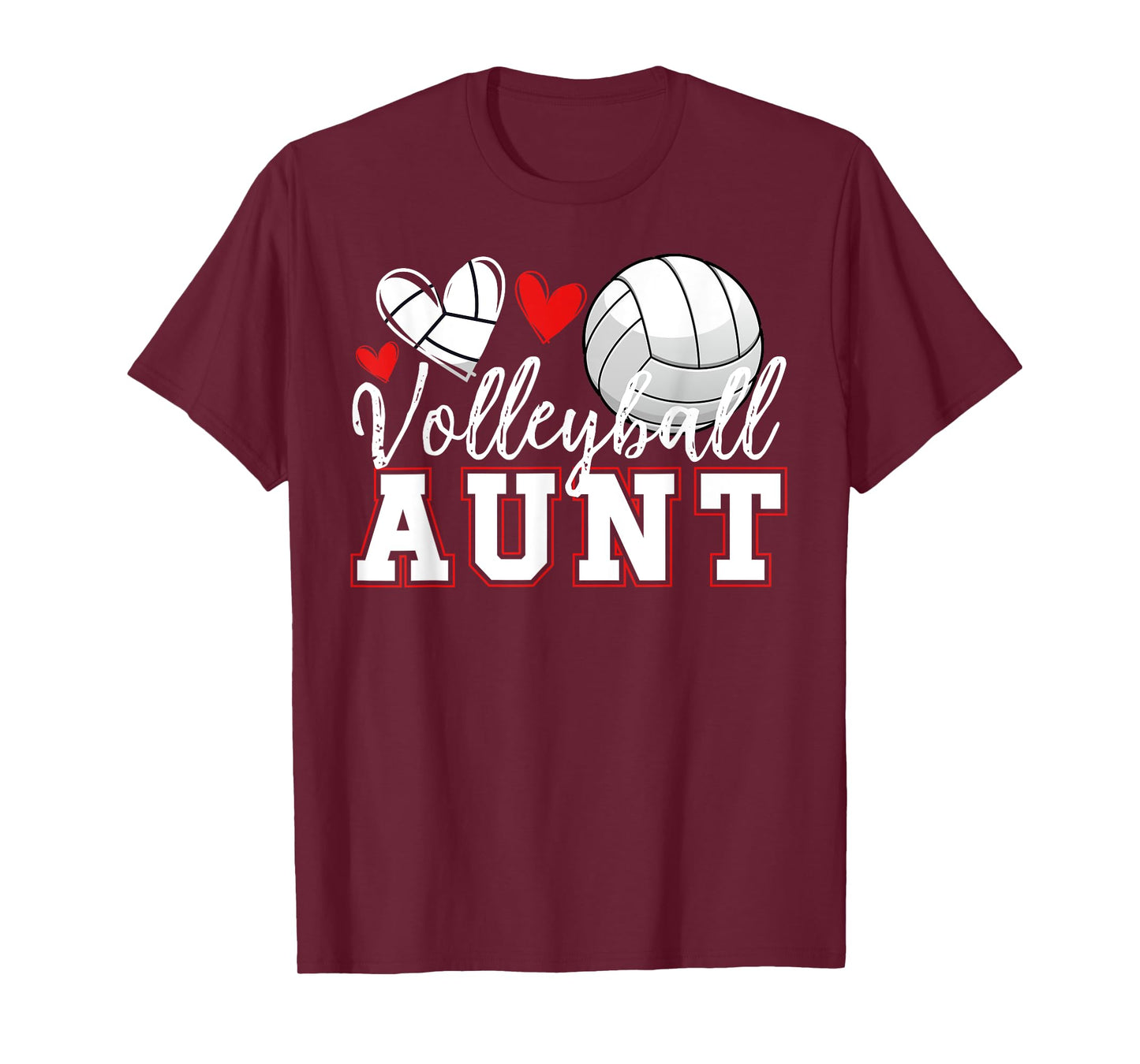 Volleyball Aunt Of A Volleyball Player Aunt T-Shirt