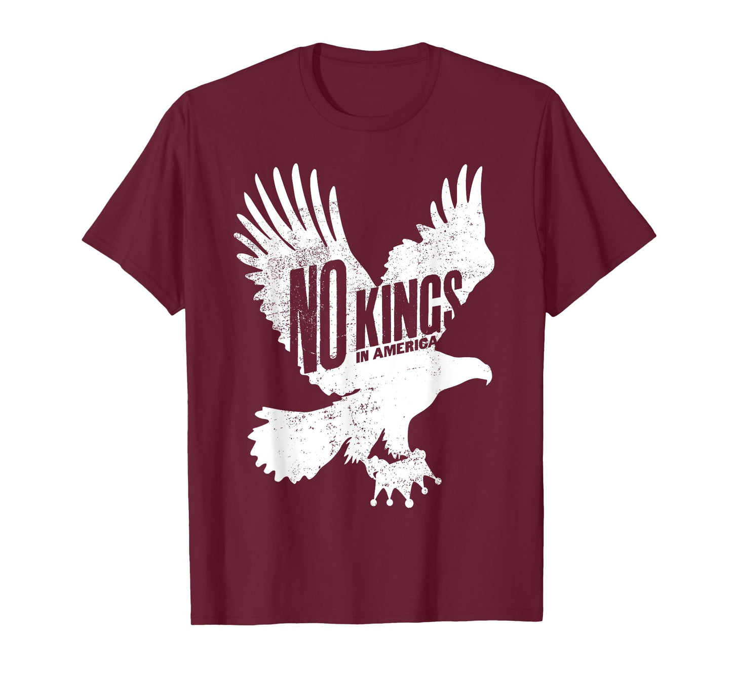 No Kings Protest Eagle Sign Vertical T-Shirt