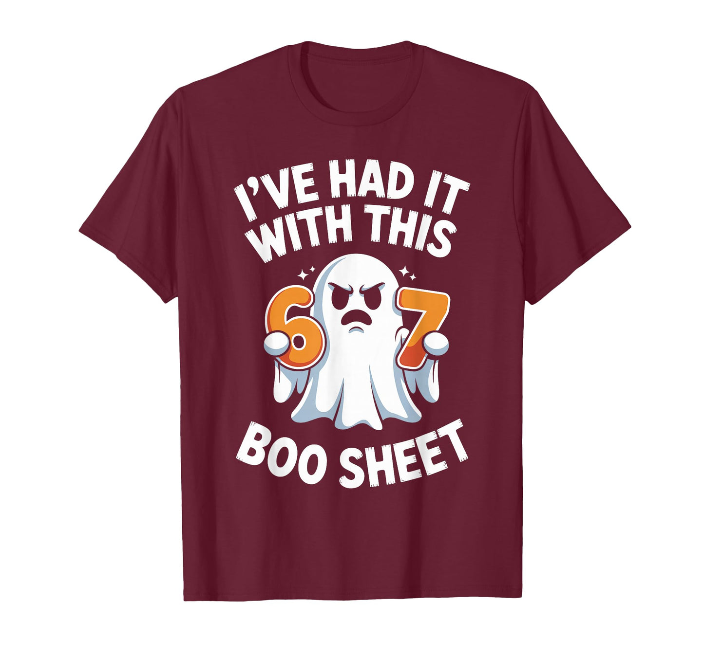 67 Meme Halloween Costume 6 7 Funny Boo Sheet Six Seven T-Shirt
