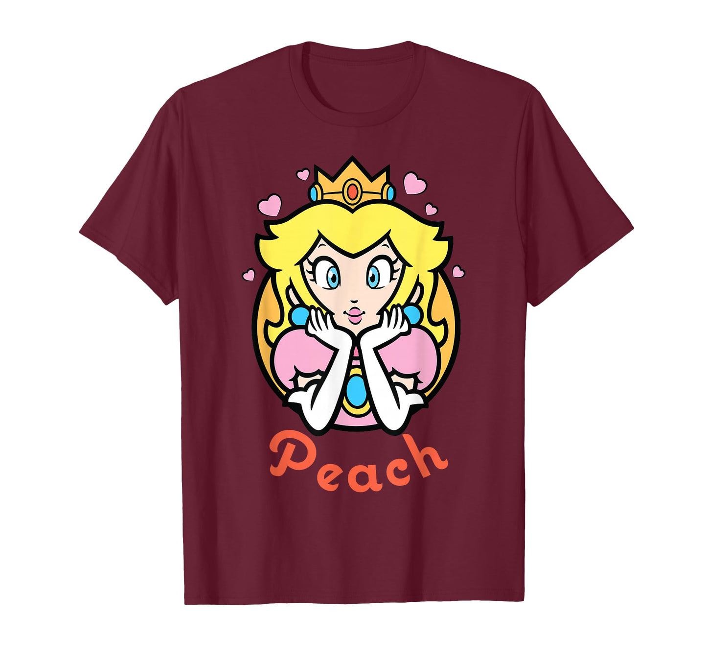 Nintendo Super Mario Princess Peach Portrait Graphic T-Shirt T-Shirt
