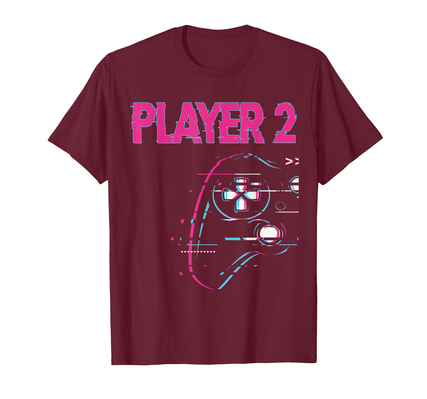 Gamer Couple Player 1 Player 2 Controller - Gamer Team T-Shirt