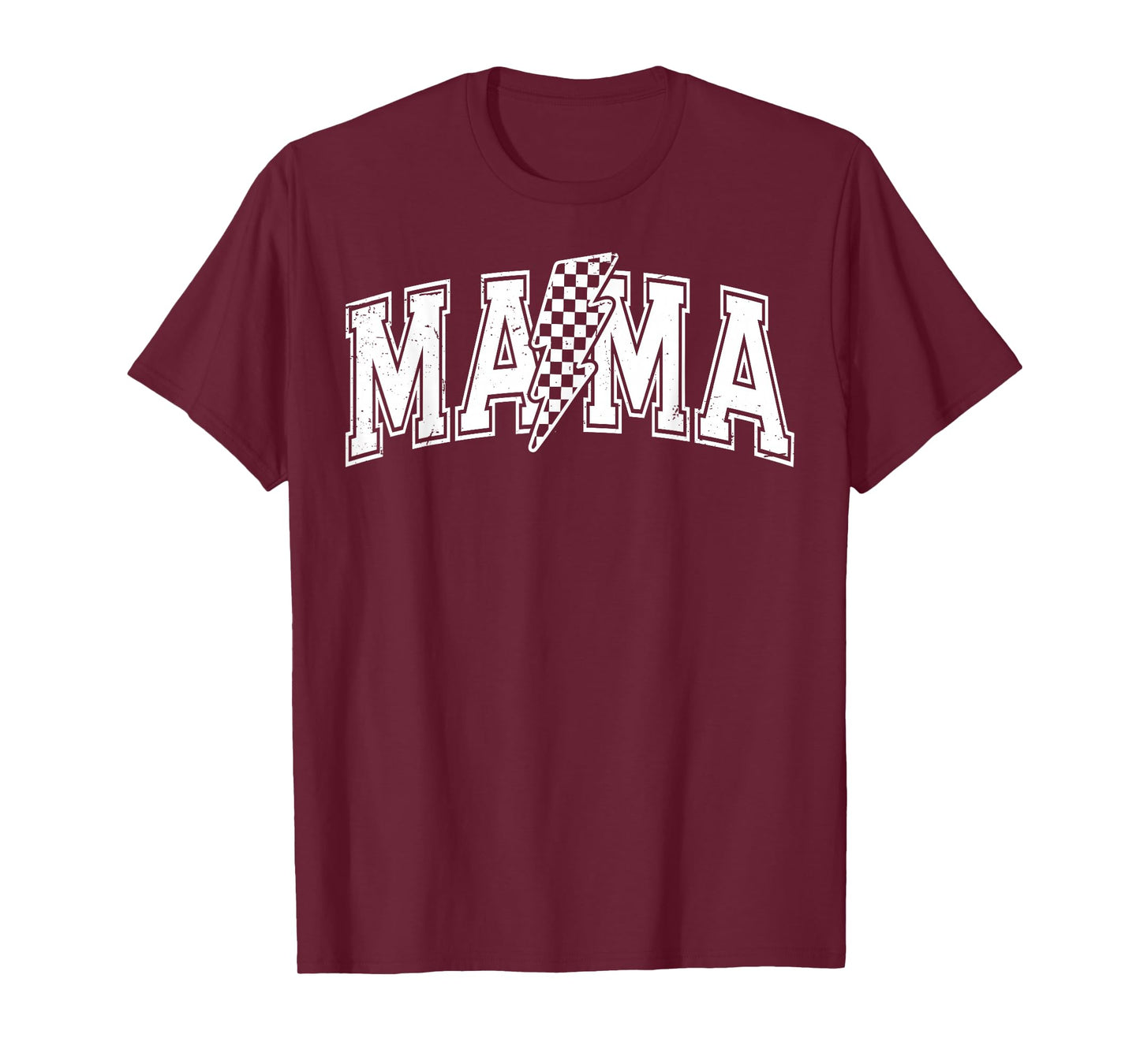 Checkered Mama Black And White Checkered Mom Mother's Day T-Shirt