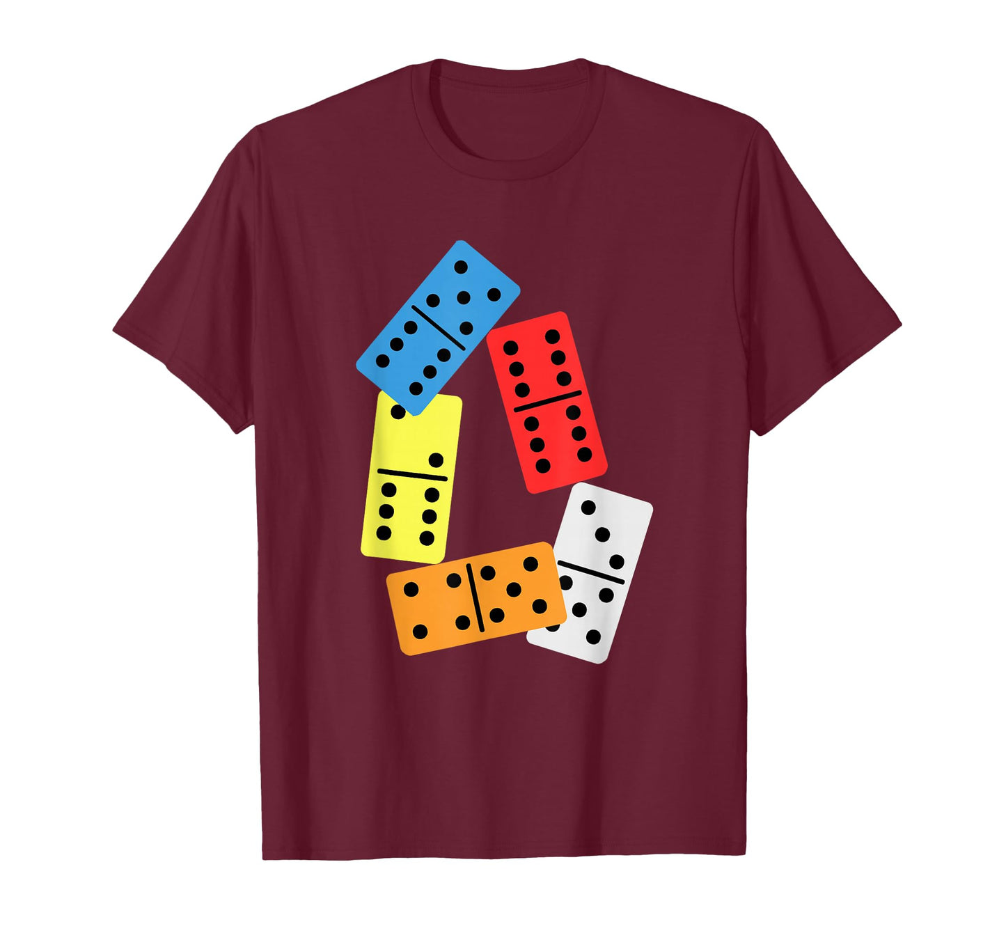 Colorful Domino Tiles Dominoes Domino Effect Tactics Gift T-Shirt